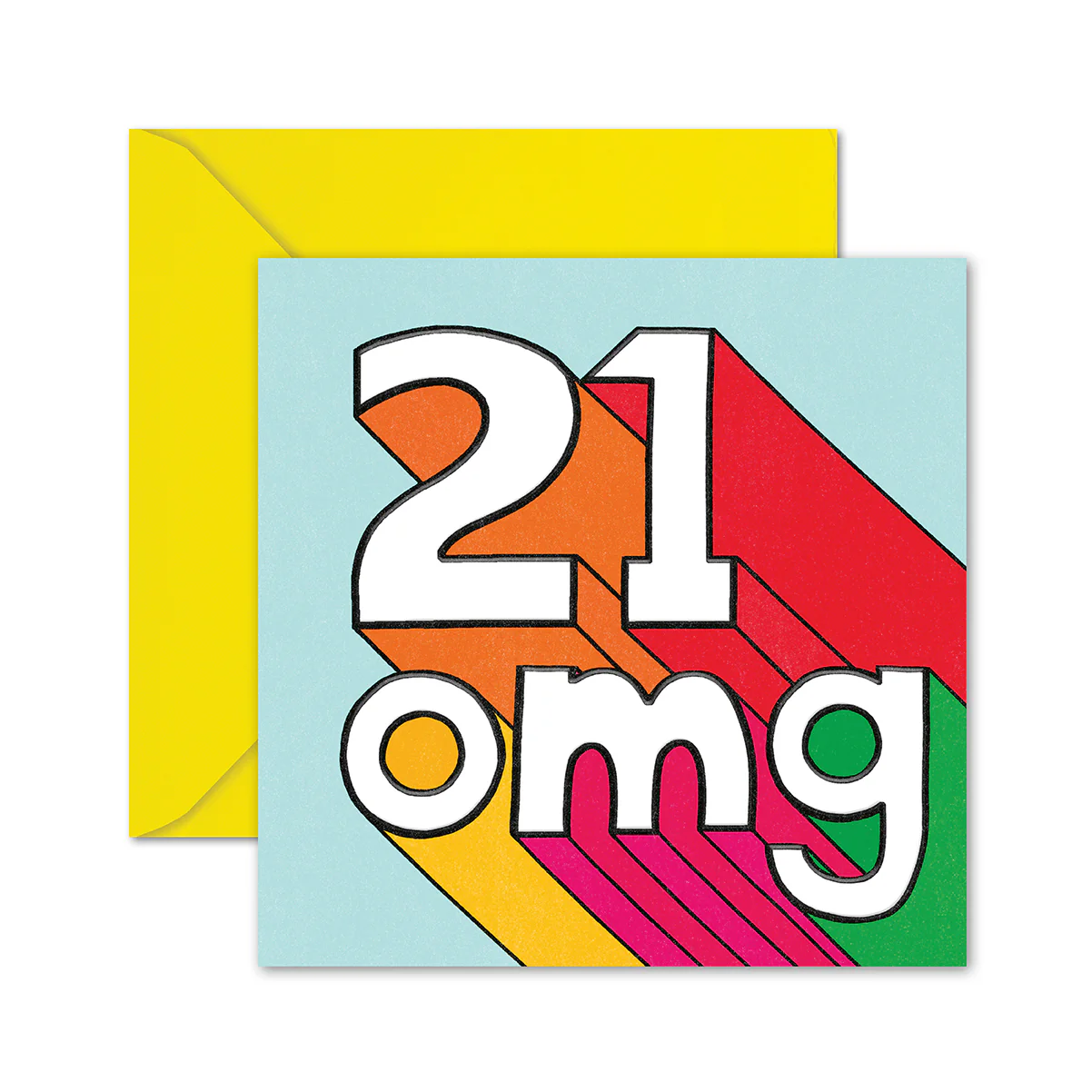 Hallmark 21st Birthday Card - OMG - Image 3