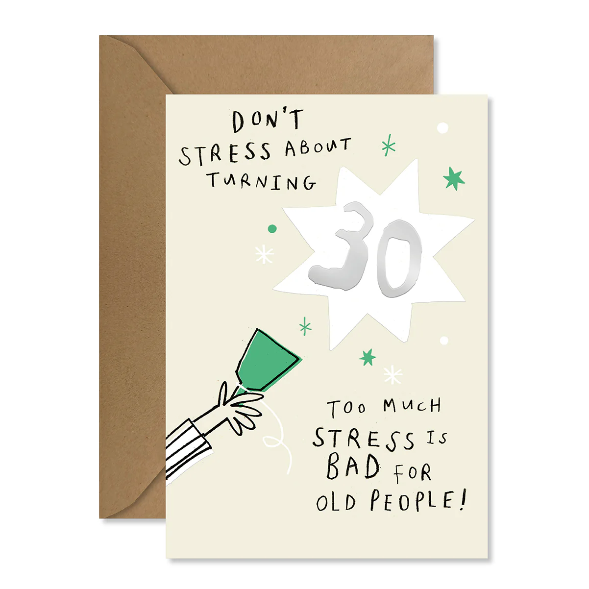 Hallmark 30th Birthday Card - Don't Stress! - Image 3