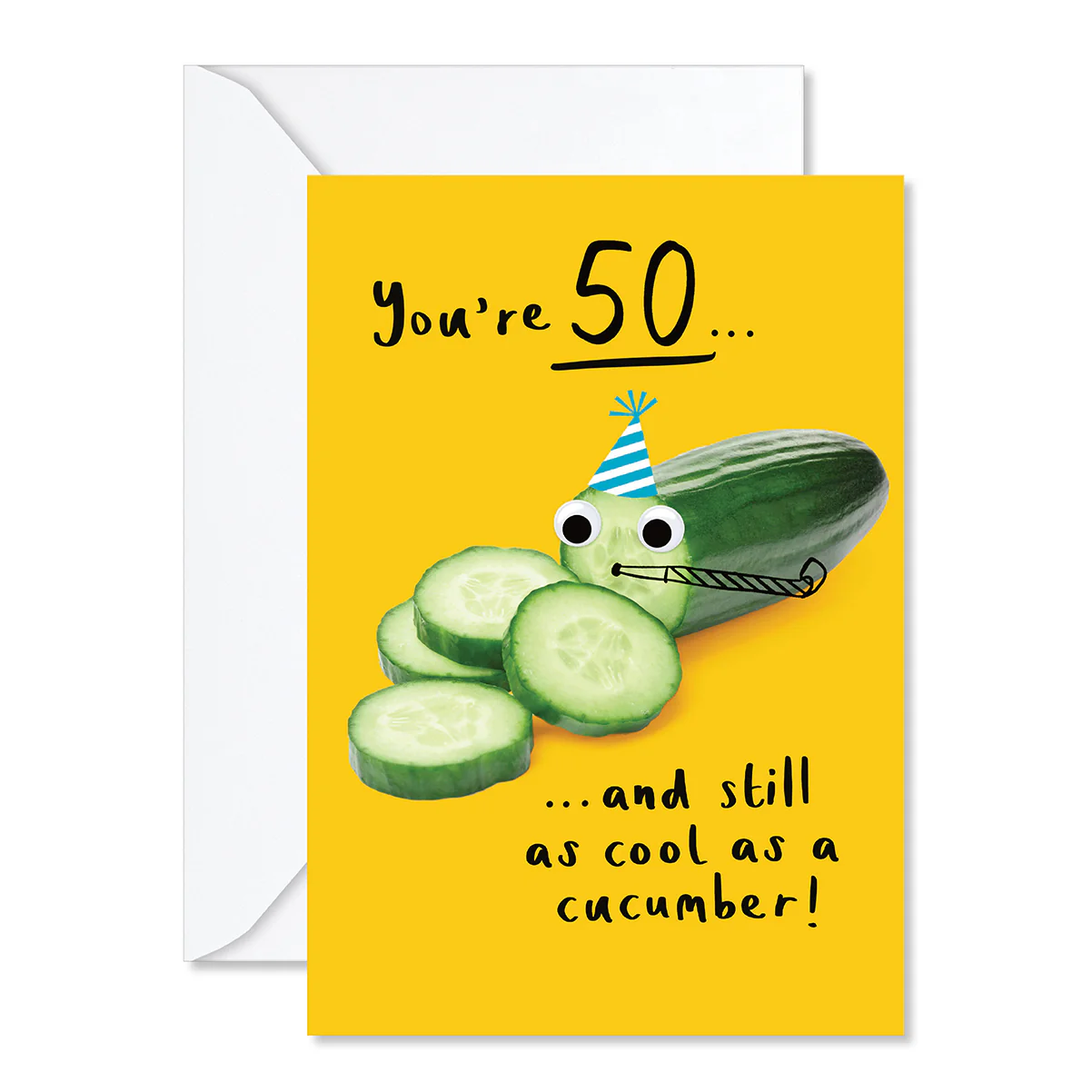 Hallmark 50th Birthday Card - Cool Cucumber - Image 3