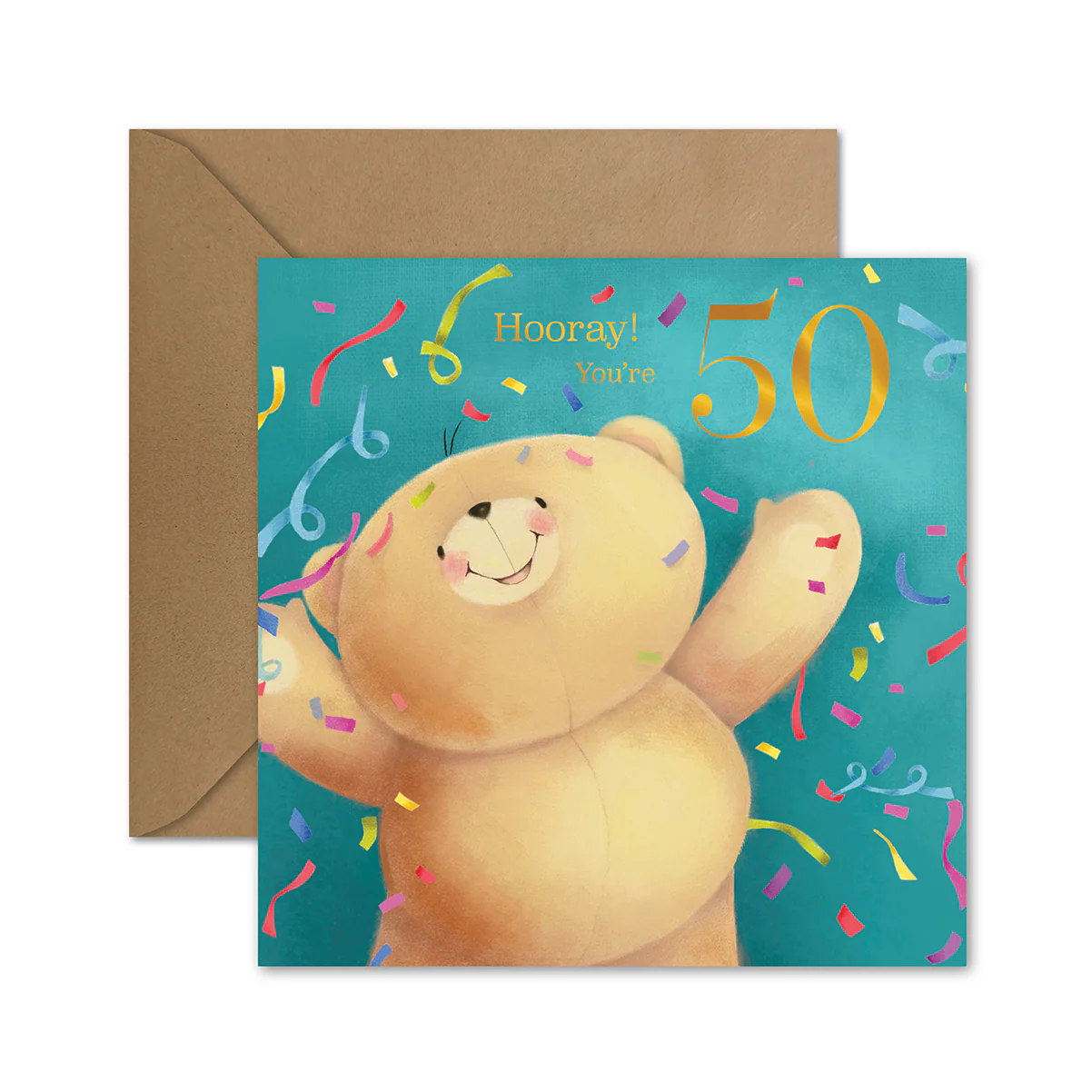 Hallmark Forever Friends 50th Birthday Card - Happiest Celebration - Image 3