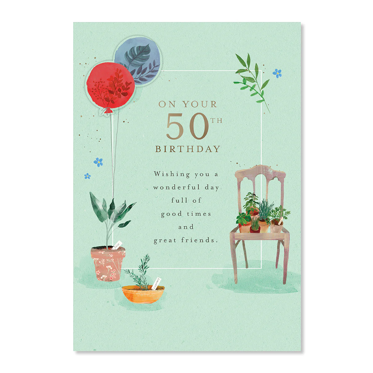 Hallmark 50th Birthday Card - Enjoy Yourself