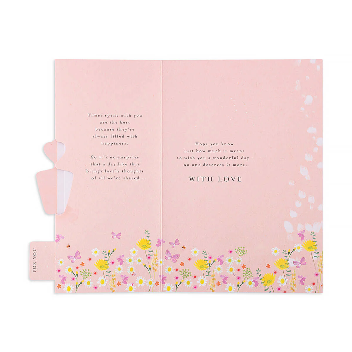 Hallmark Mother's Day Card with removeable bookmark - Happy Wishes on Mother's Day, With Love - Image 2