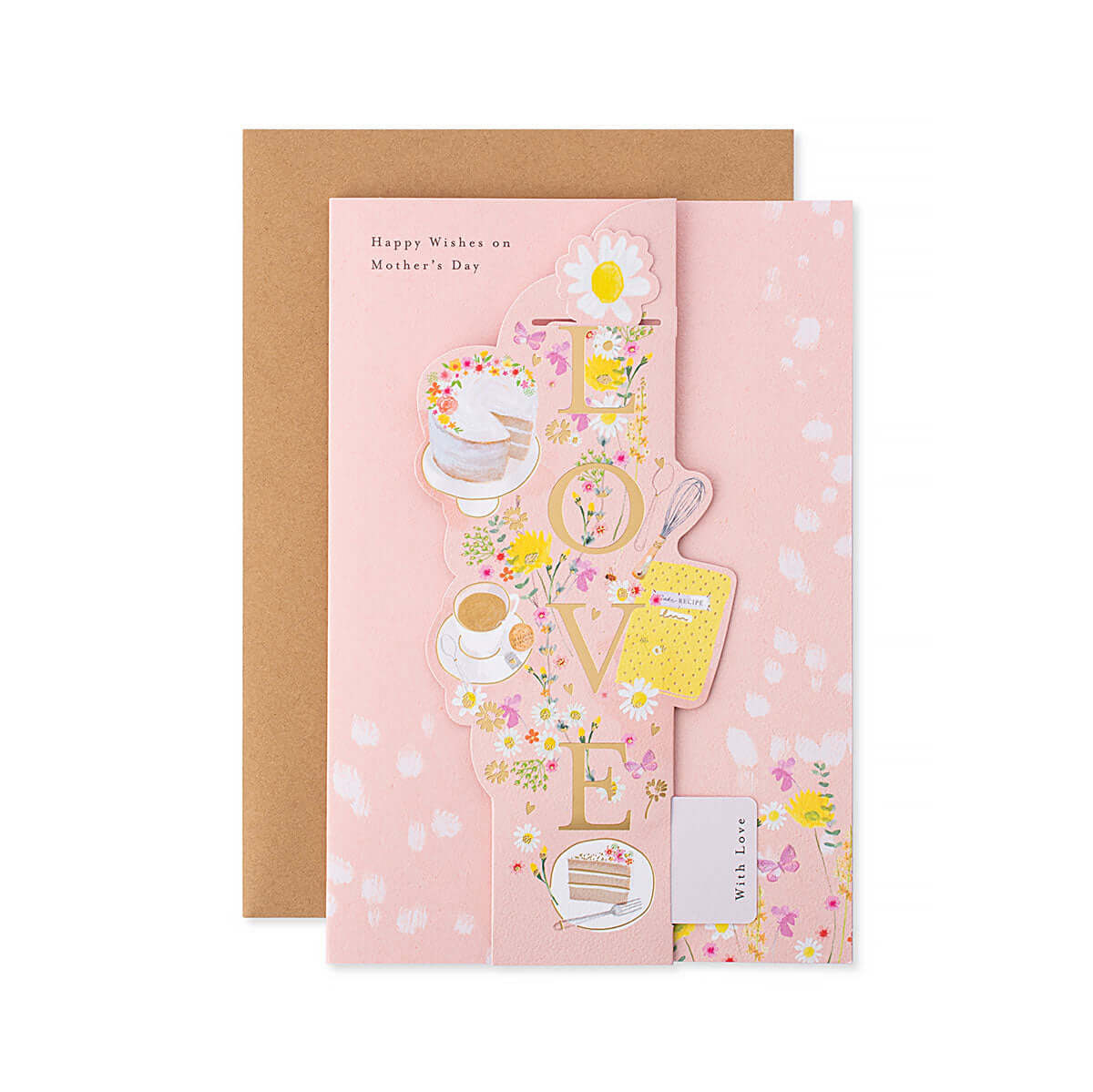 Hallmark Mother's Day Card with removeable bookmark - Happy Wishes on Mother's Day, With Love - Image 3