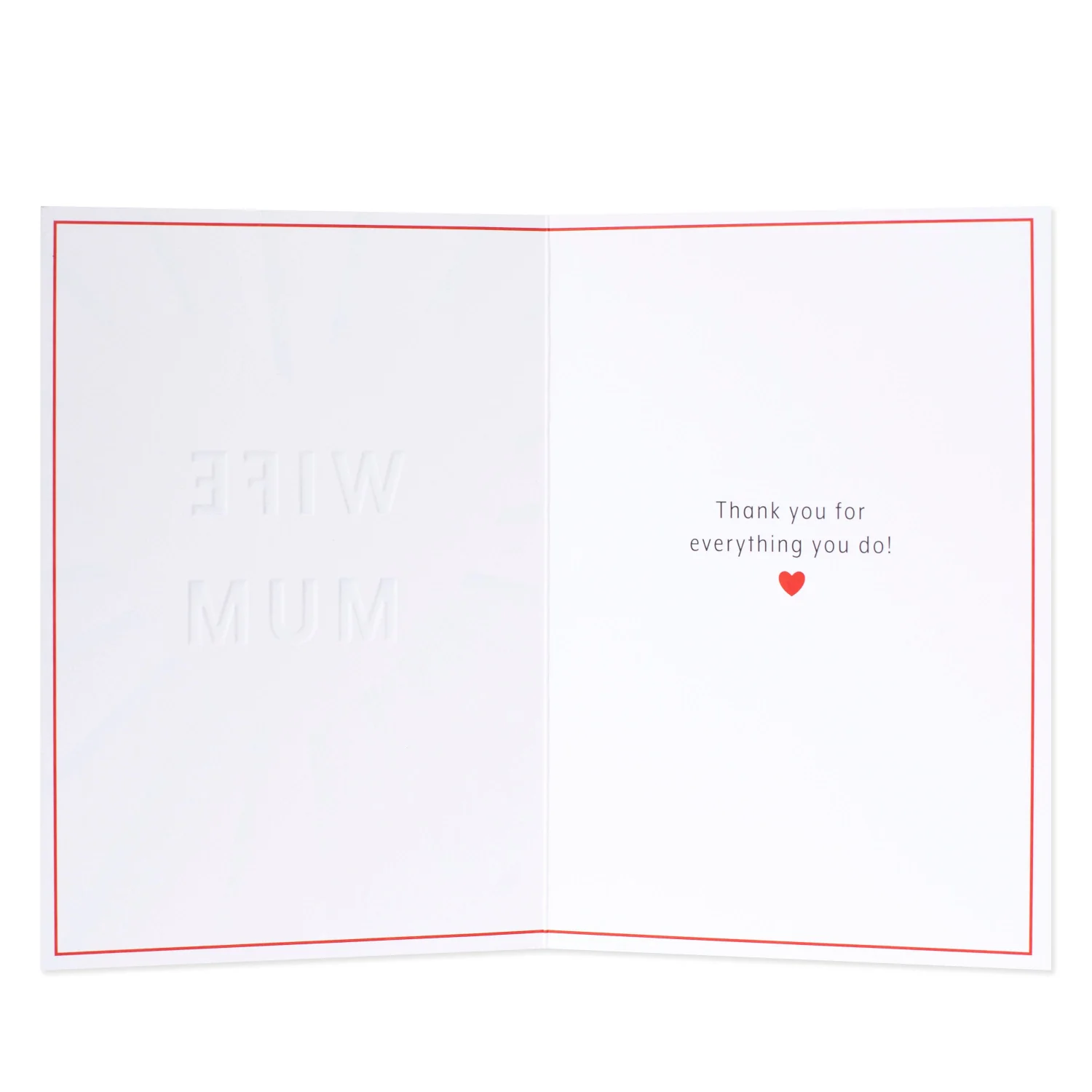 Hallmark Wife Card - Best Wife, Best Mum - Image 2