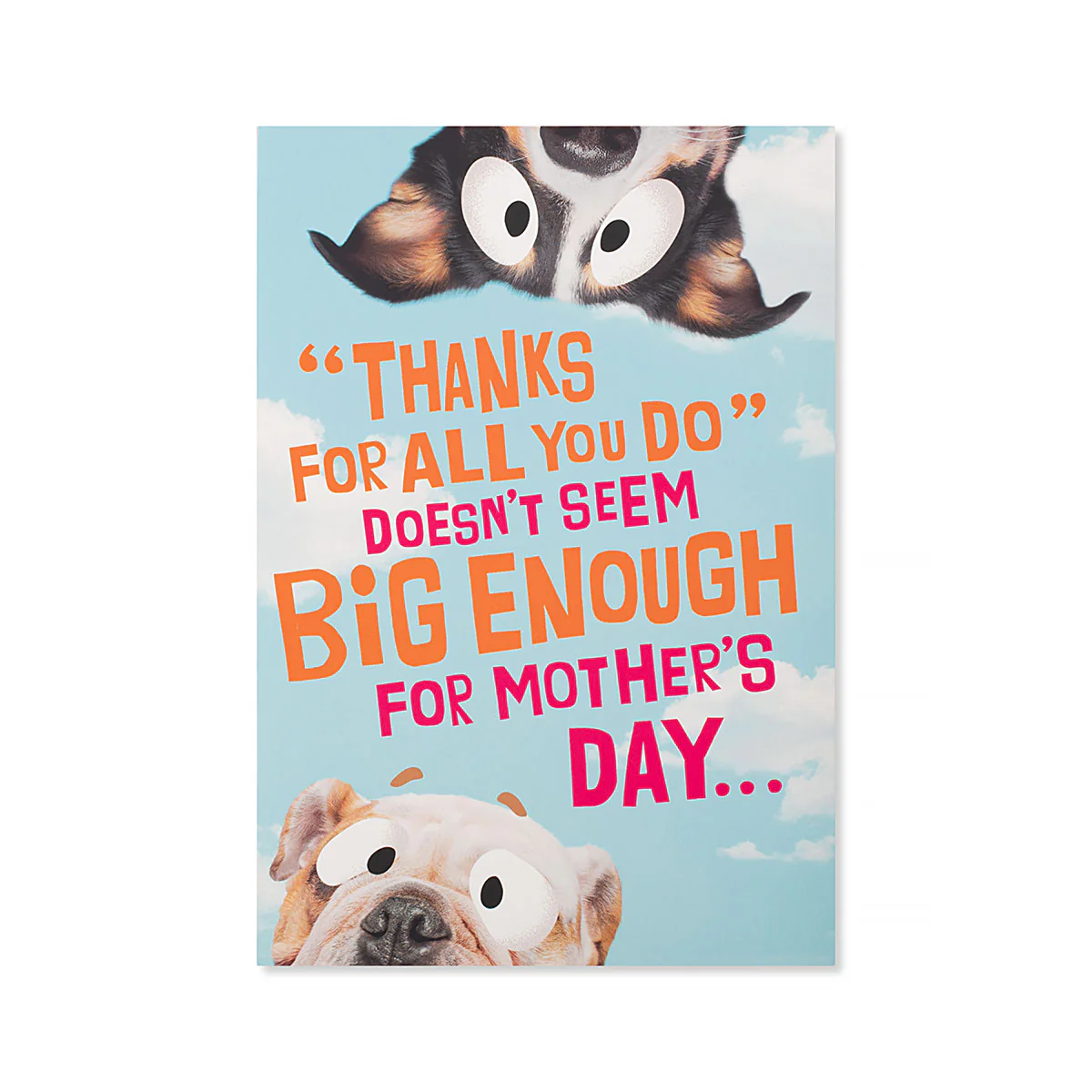 Hallmark Mother's Day Card - "Thanks for all you do" doesn't seem big enough for Mother's Day…