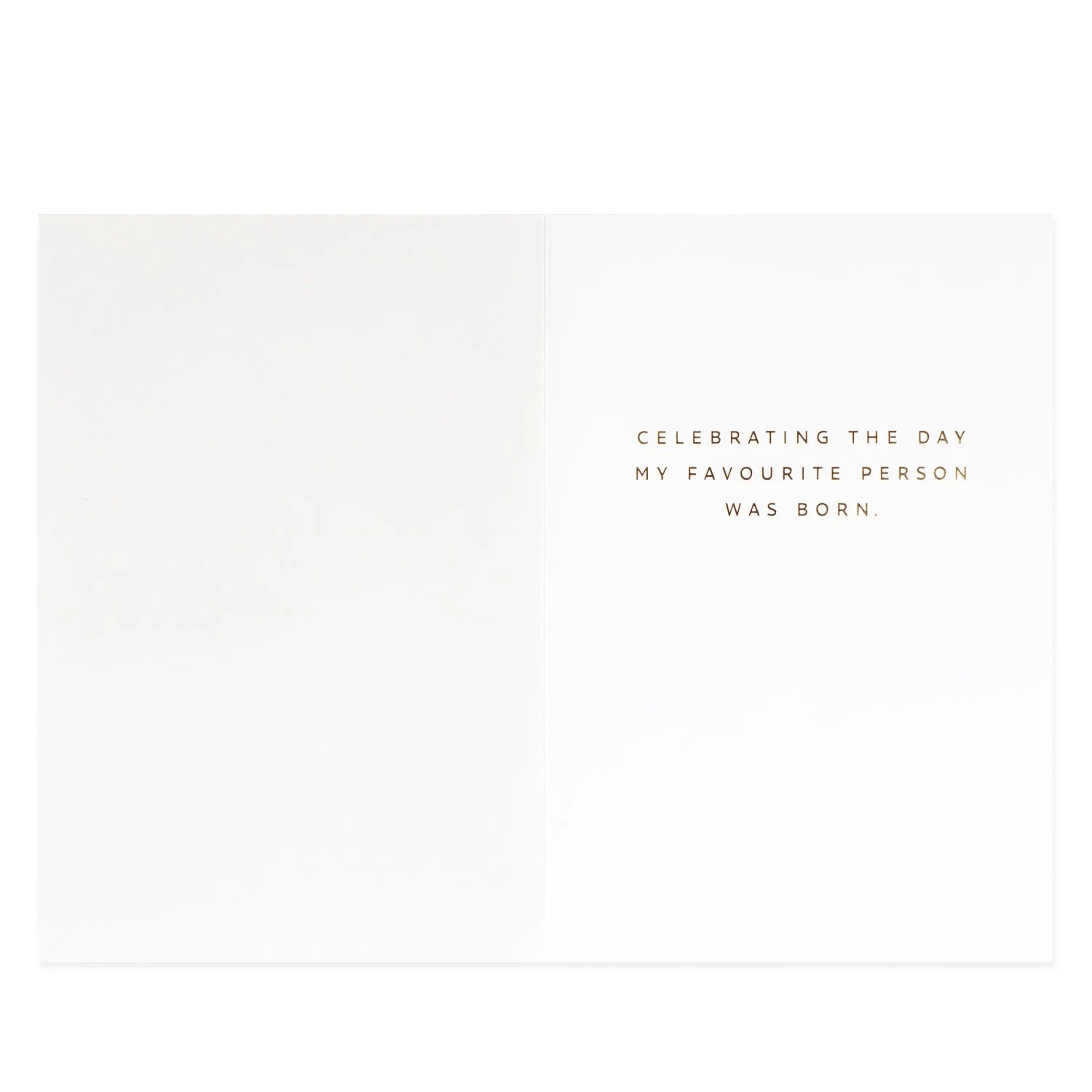 Hallmark Signature Birthday Card - Favourite Person - Image 2