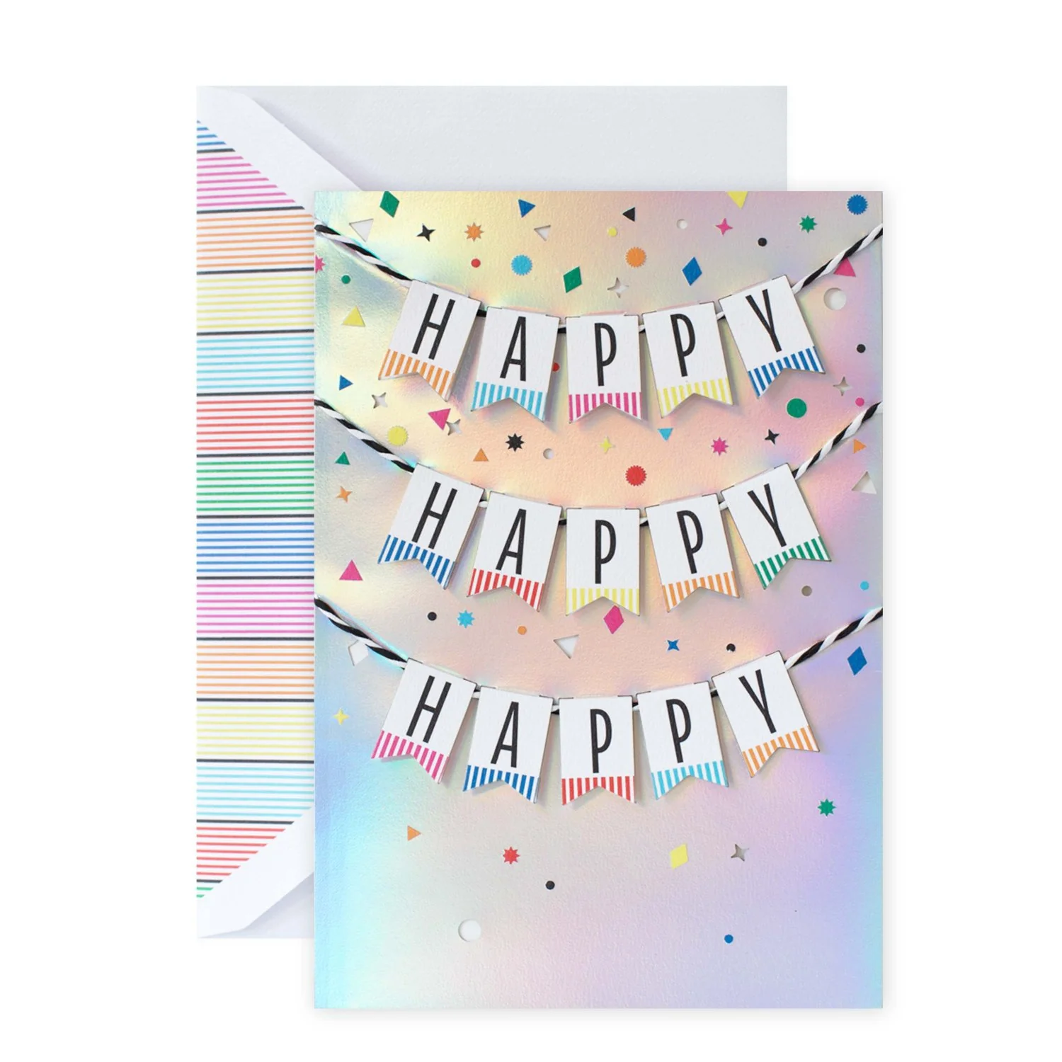 Hallmark Signature Birthday Card - Happy Happy Happy - Image 3
