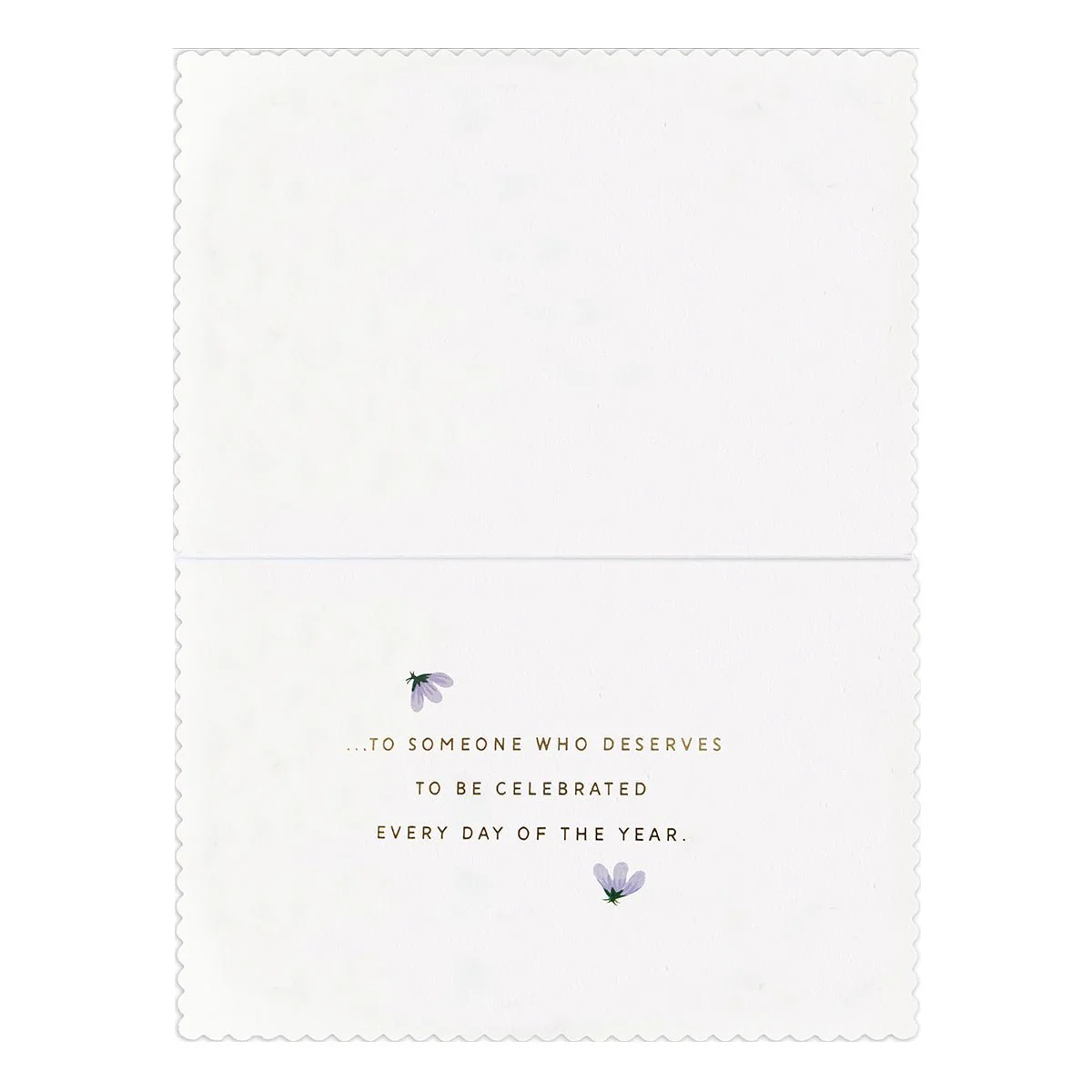 Hallmark Signature Birthday Card - Floral Wreath - Image 2
