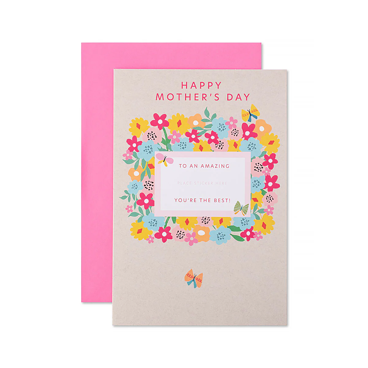 Hallmark Mother's Day Card - Make it personal! Choose your recipient from stickers included to personalise your card perfectly - Image 4