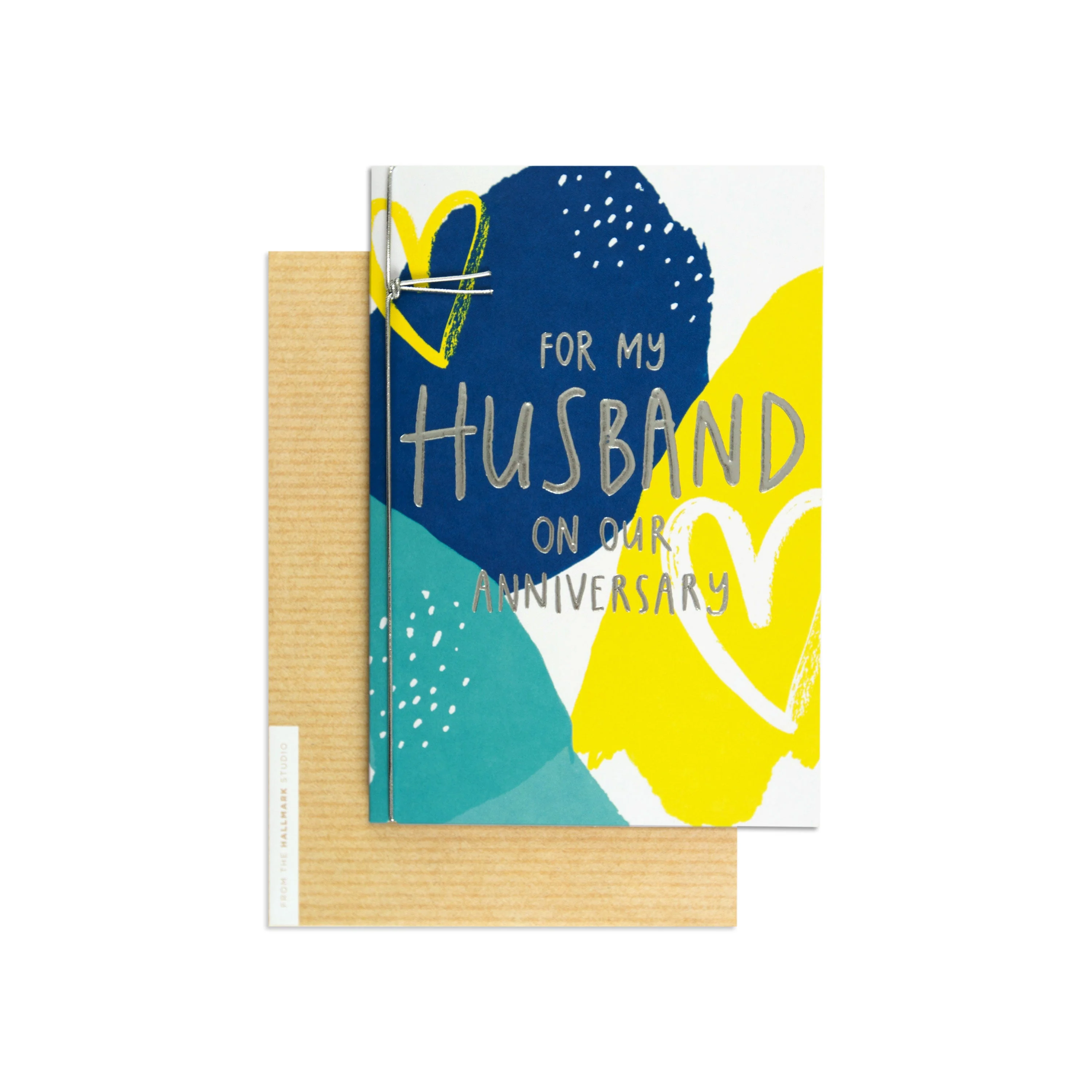 For My Husband Contemporary Colourful Anniversary Card - Image 3