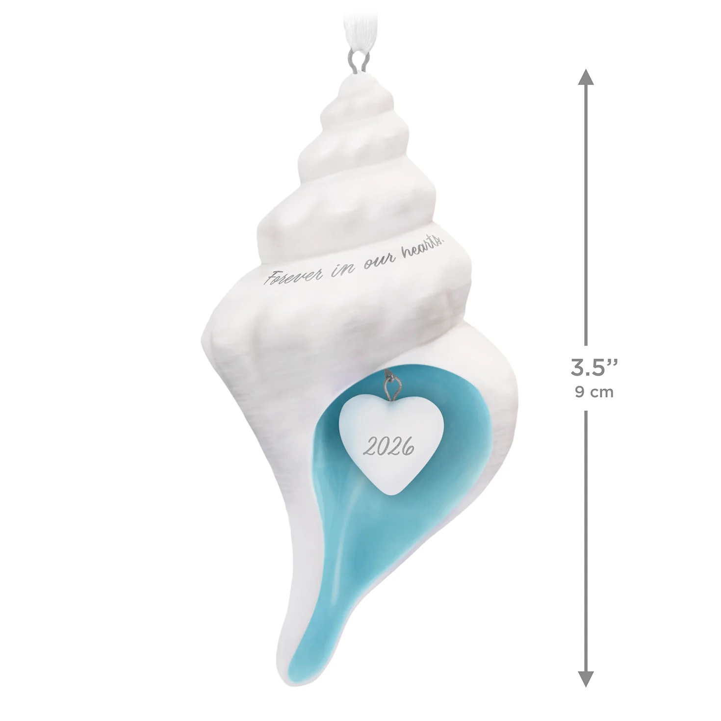 Forever in Our Hearts Shell 2026, Porcelain — 2026 Hallmark Keepsake Christmas Ornament - Image 6