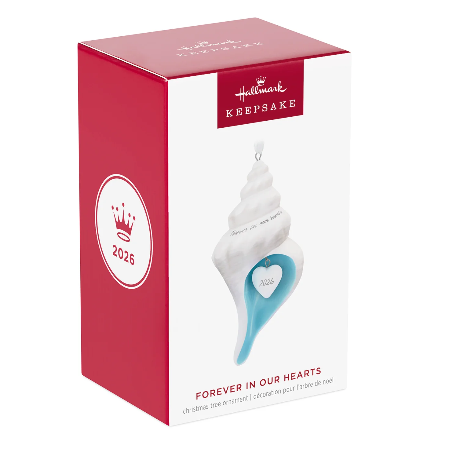 Forever in Our Hearts Shell 2026, Porcelain — 2026 Hallmark Keepsake Christmas Ornament - Image 7