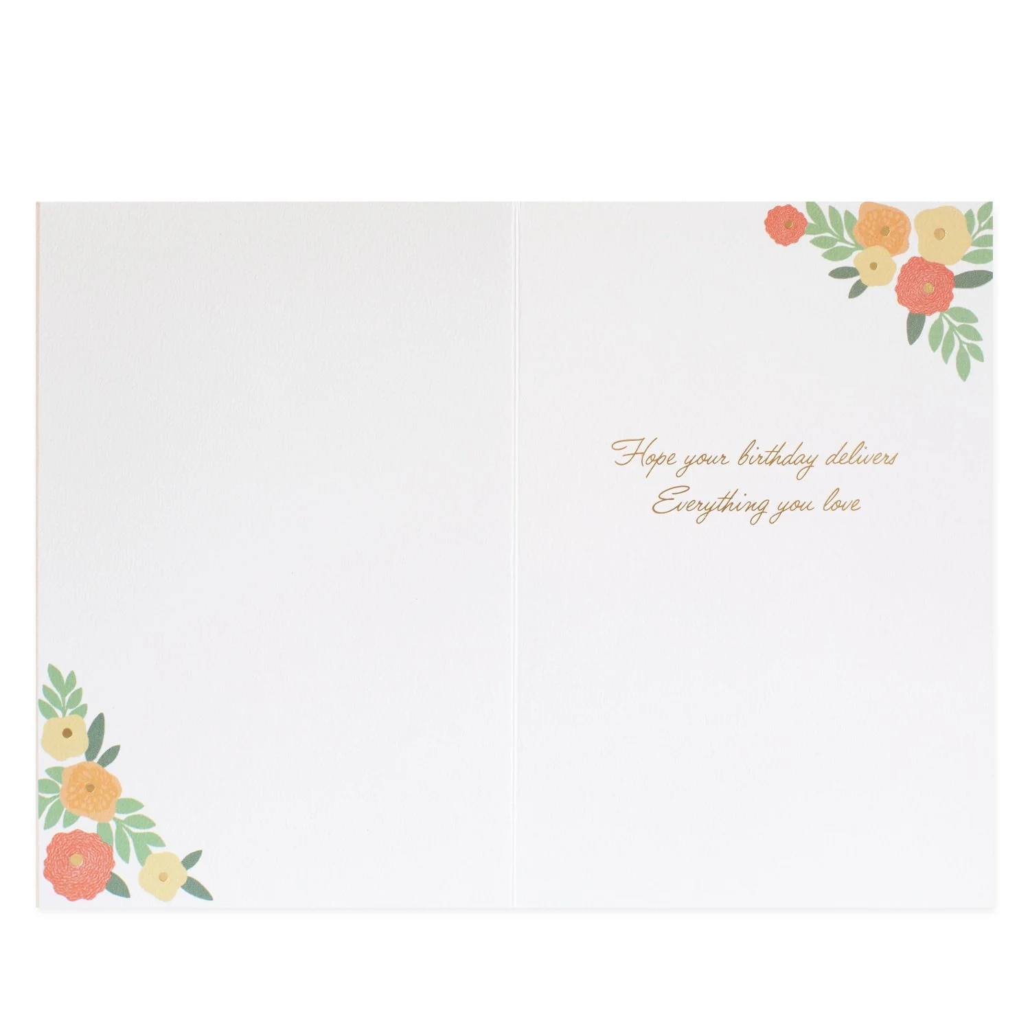 Hallmark Signature Birthday Card For Friend - Flowers For You - Image 2