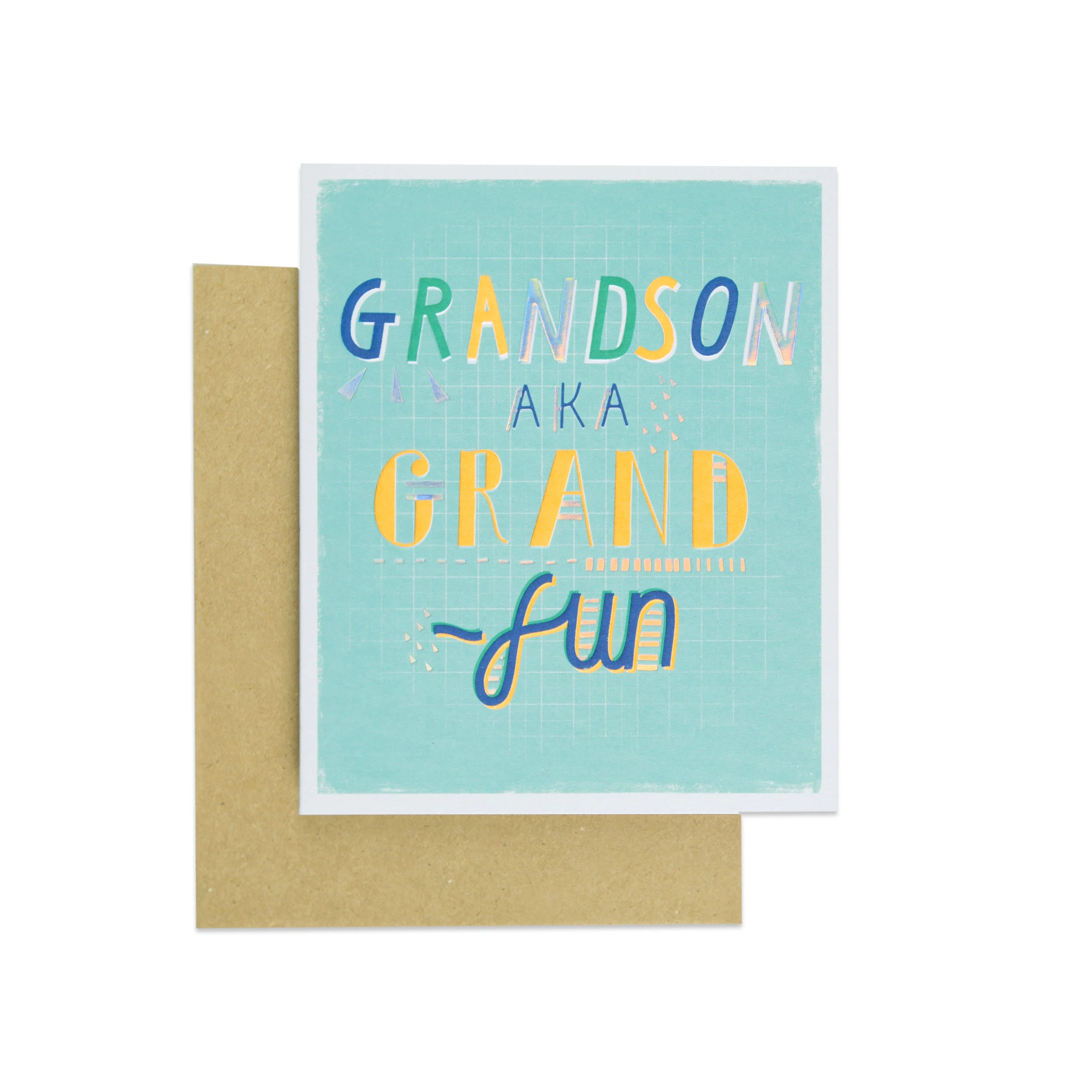 Fun Colourful Birthday Card for Grandson - Image 3