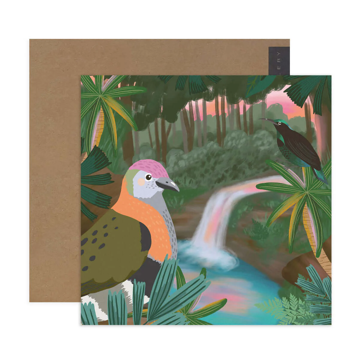 Hallmark x Christie Williams Gallery Blank Greeting Card - Tropical Rainforest - Image 2