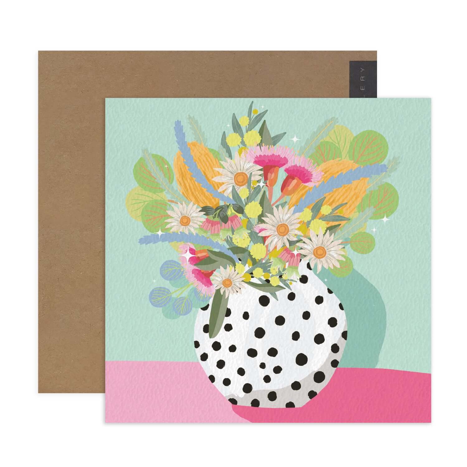 Hallmark x Christie Williams Gallery Blank Greeting Card - Spotty Vase - Image 2