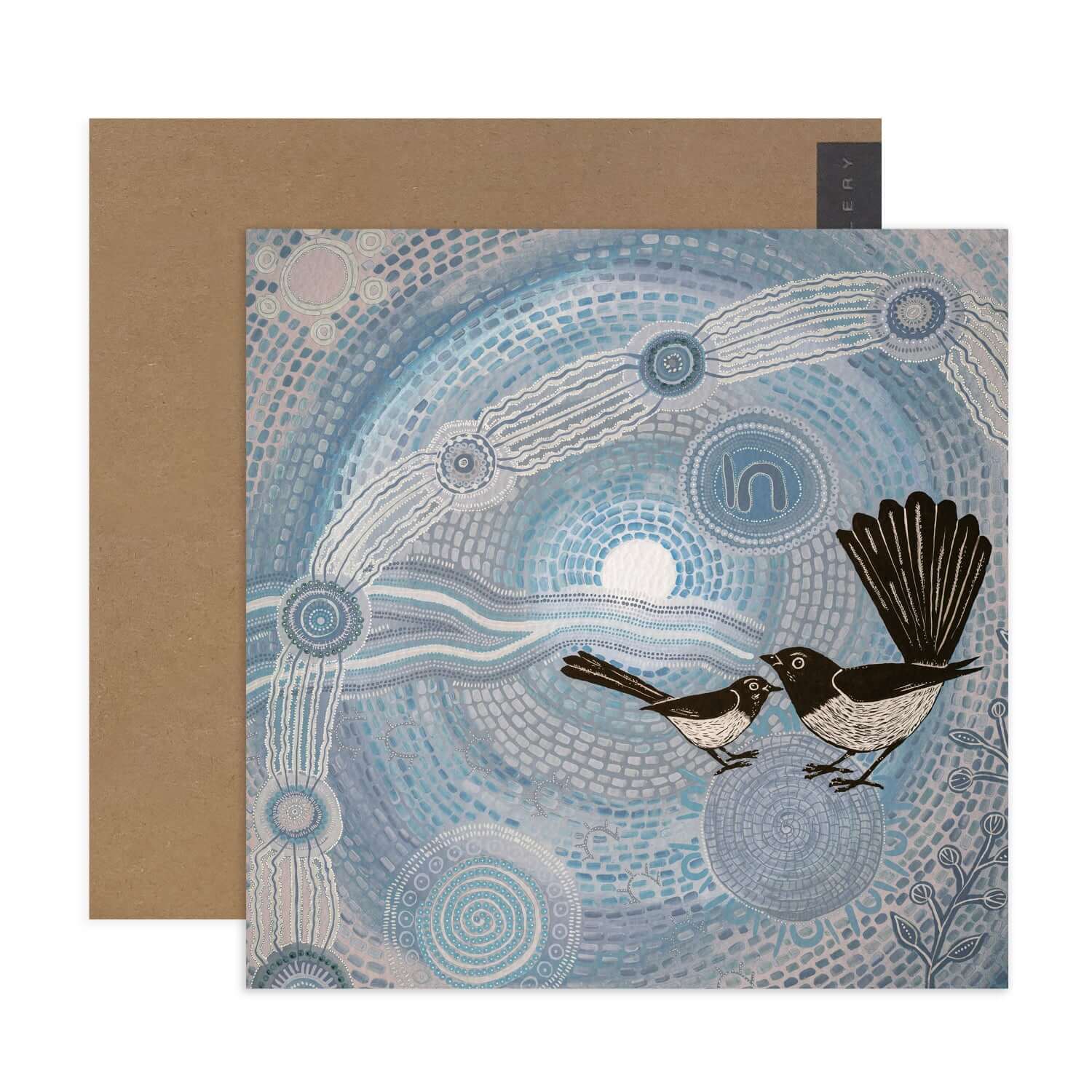 Hallmark x Emma Stenhouse Gallery Blank Greeting Card - Willie Wagtail - Image 2