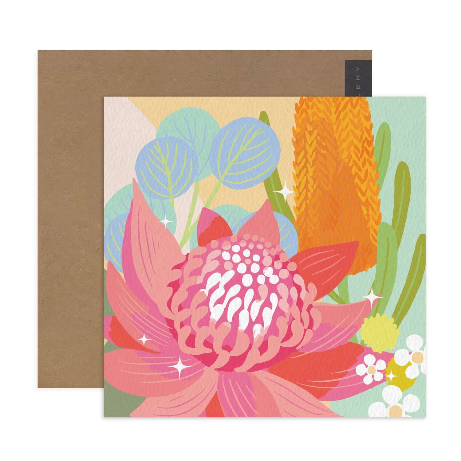 Hallmark x Christie Williams Gallery Blank Greeting Card - Waratah Wonders - Image 2