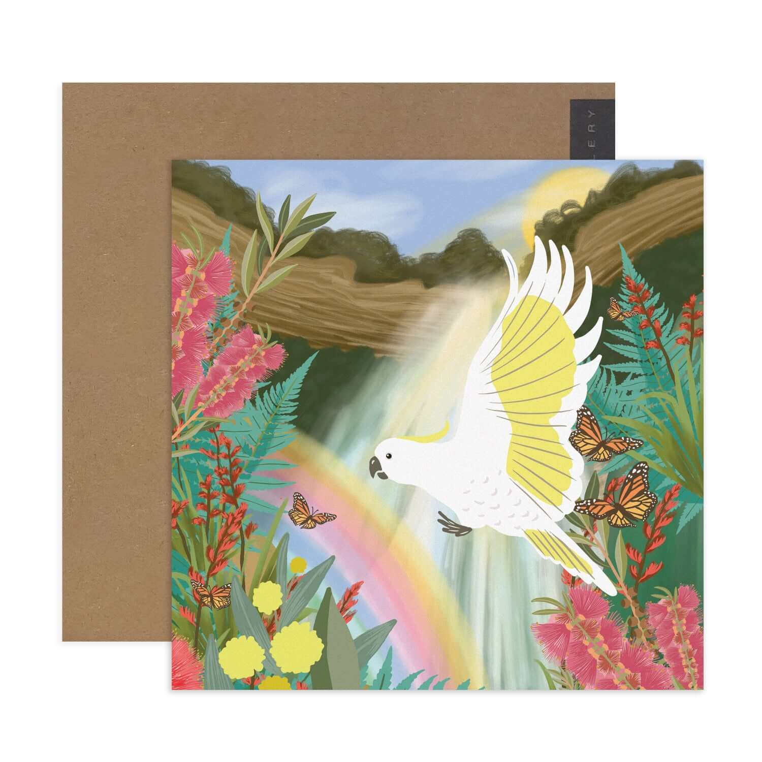 Hallmark x Christie Williams Gallery Blank Greeting Card - Waterfall - Image 2