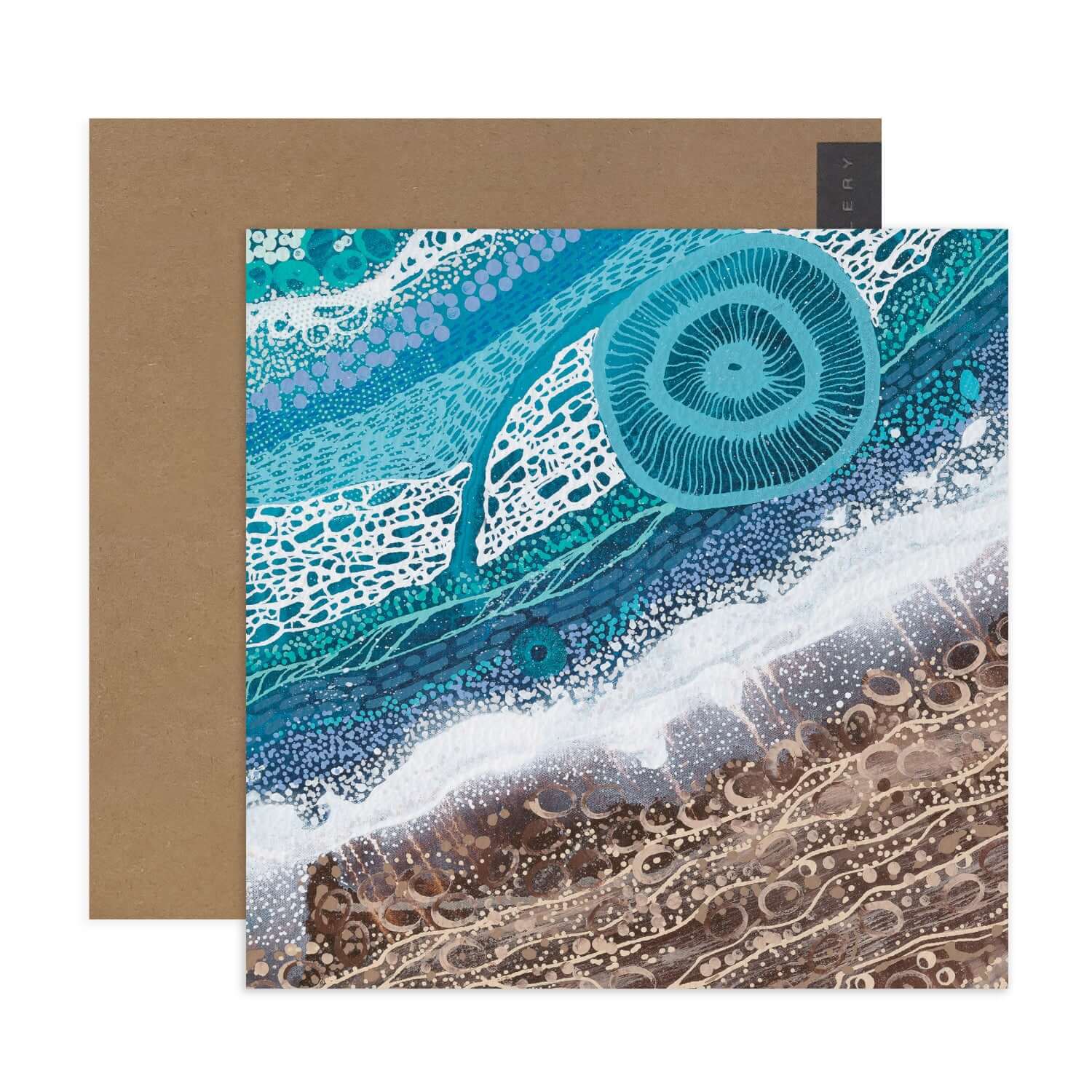 Hallmark x Emma Stenhouse Gallery Blank Greeting Card - Rocky Shoreline - Image 2