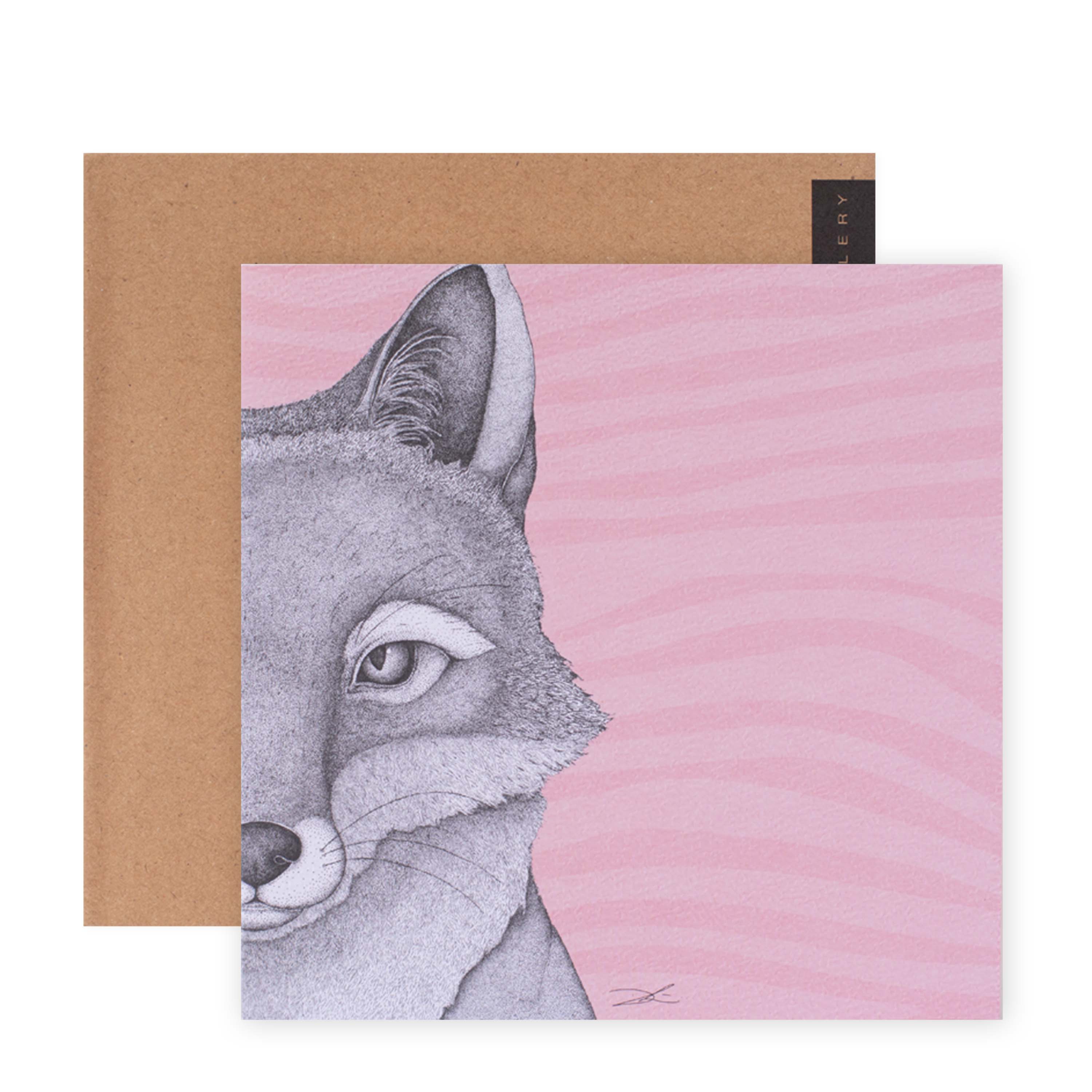 Hallmark x Dots by Donna Gallery Blank Greeting Card - Franklin The Fox - Image 3