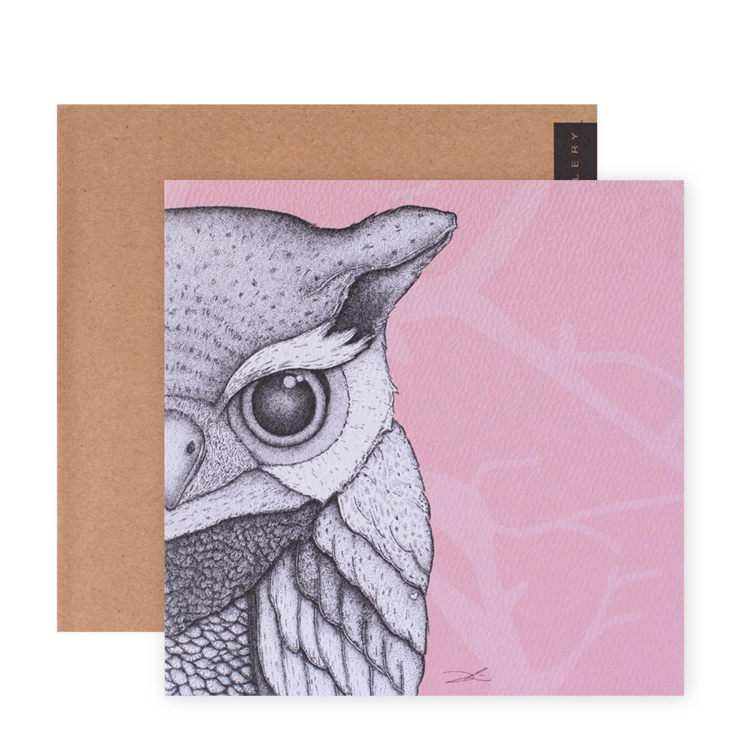 Hallmark x Dots by Donna Gallery Blank Greeting Card - Olivia The Owl - Image 3
