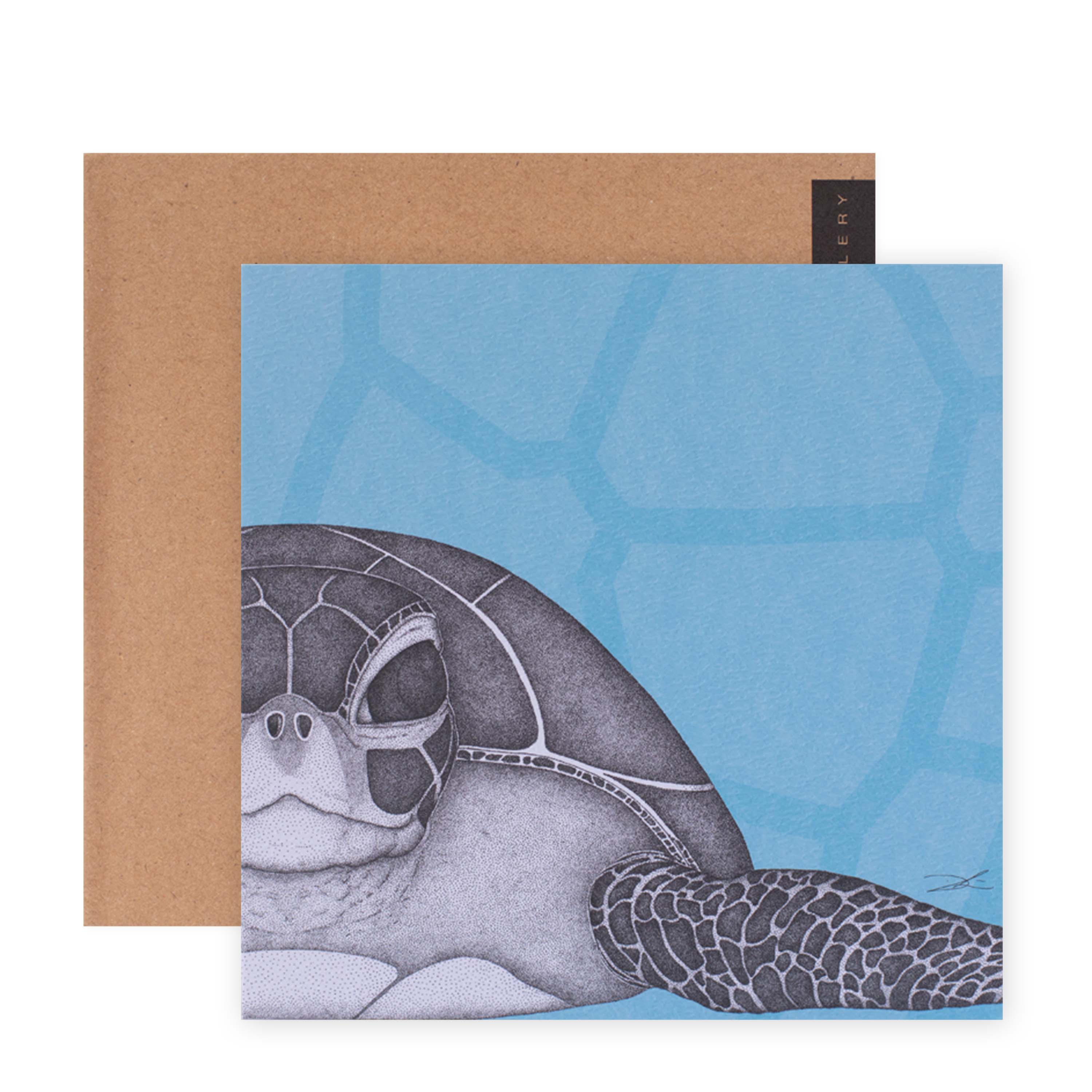 Hallmark x Dots by Donna Gallery Blank Greeting Card - Susan The Sea Turtle - Image 3