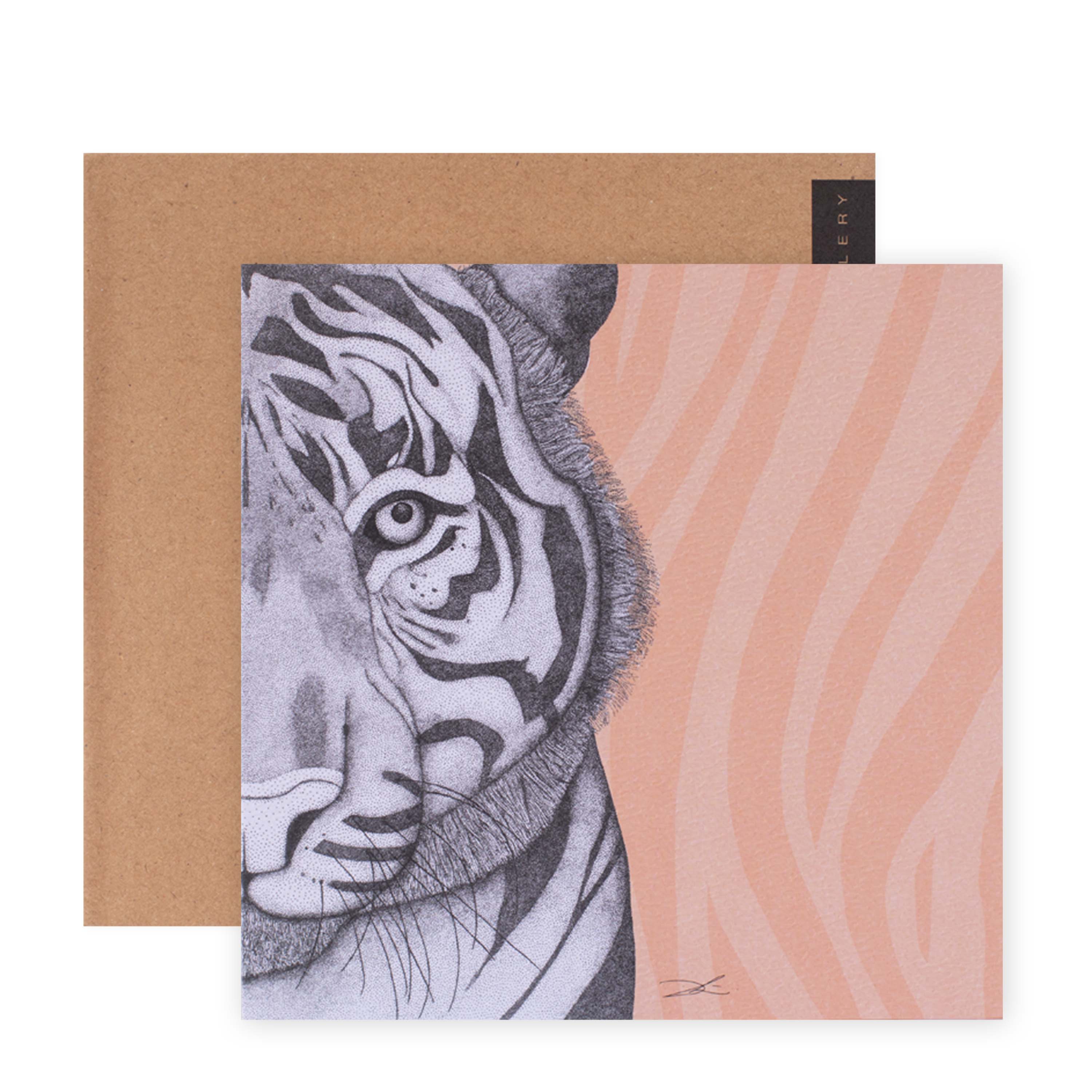 Hallmark x Dots by Donna Gallery Blank Greeting Card - Timothy The Tiger - Image 3