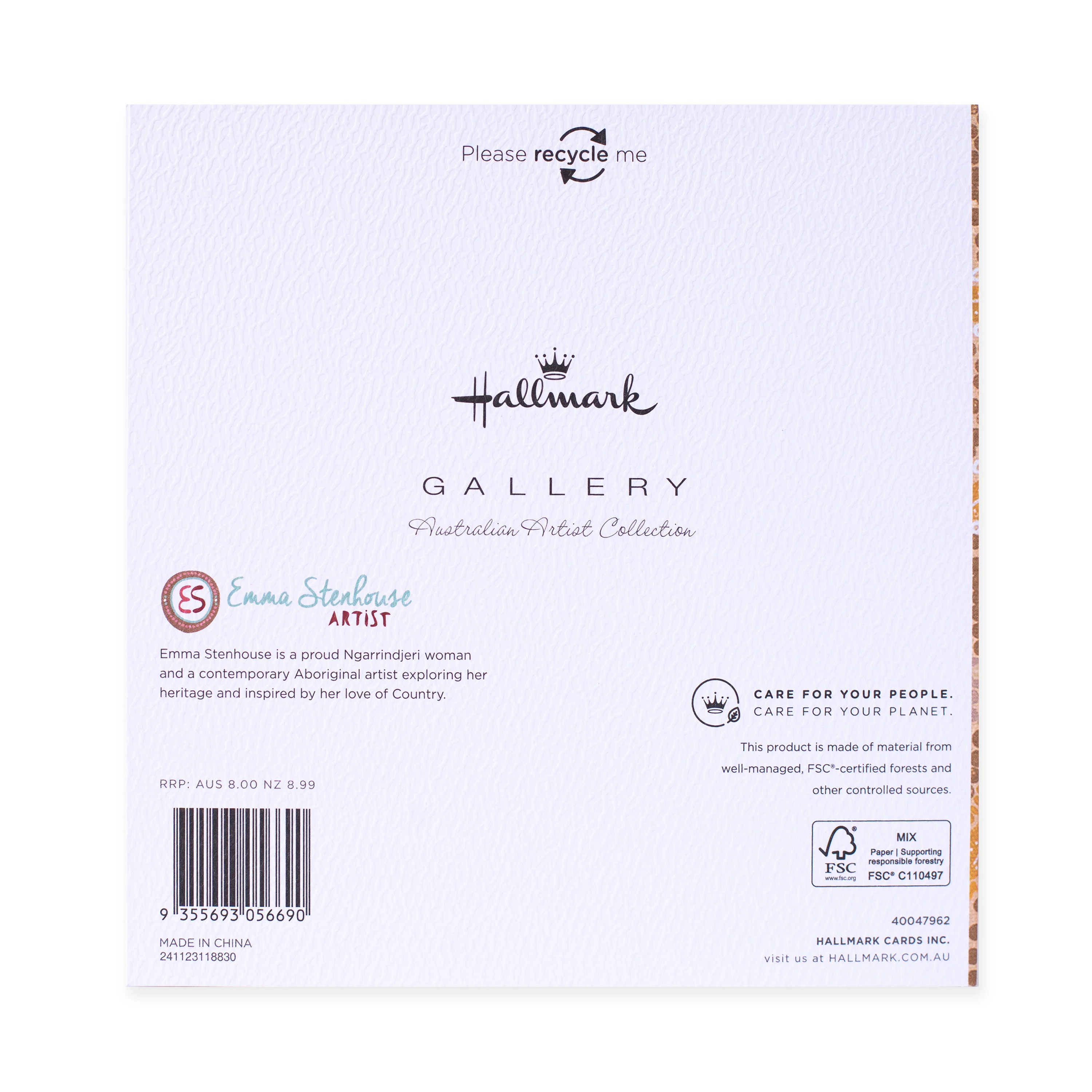 Hallmark x Emma Stenhouse Gallery Blank Greeting Card - Wounded Spirit - Image 4