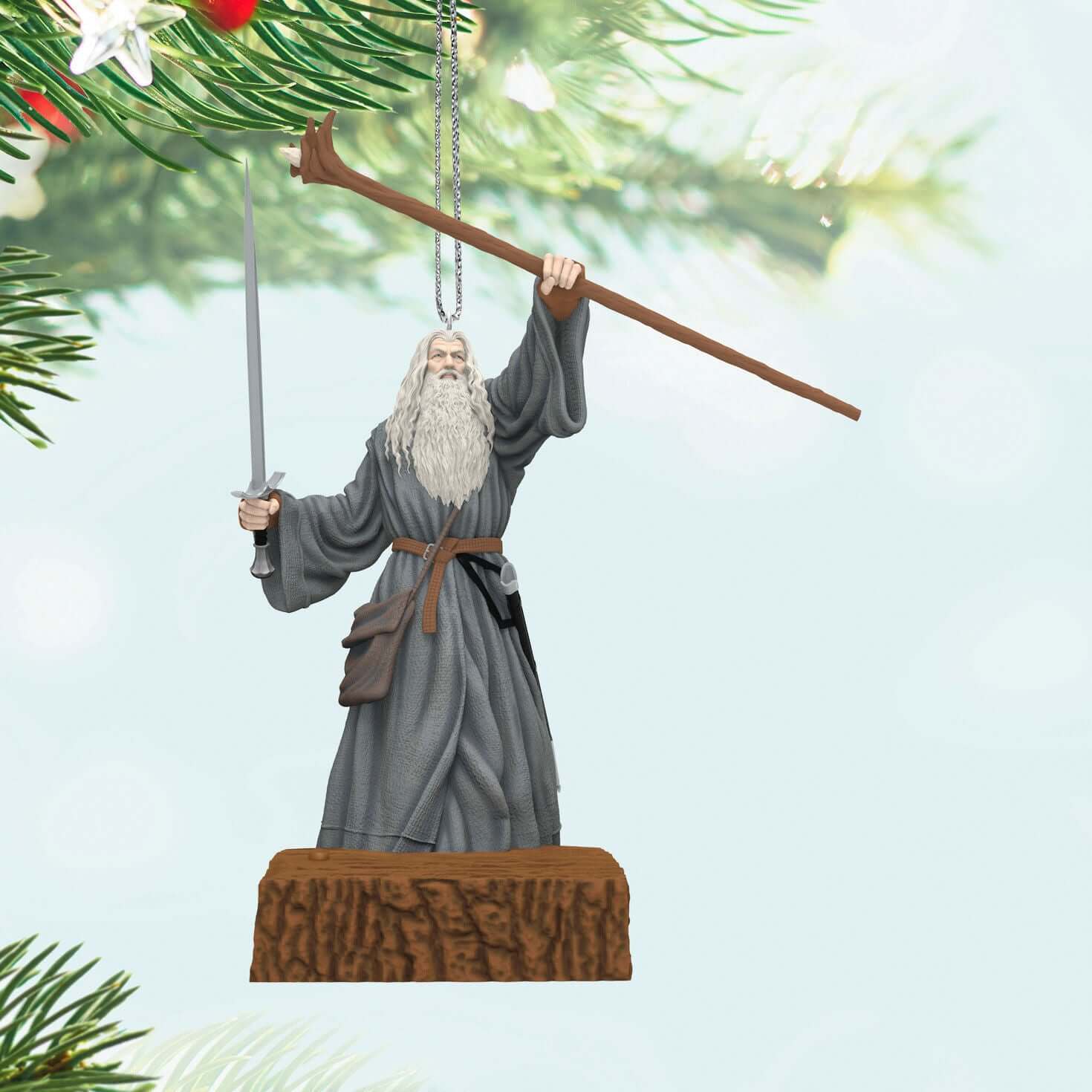 The Lord of the Rings™ Gandalf™ the Grey With Sound — 2025 Hallmark Keepsake Christmas Ornament - Image 2