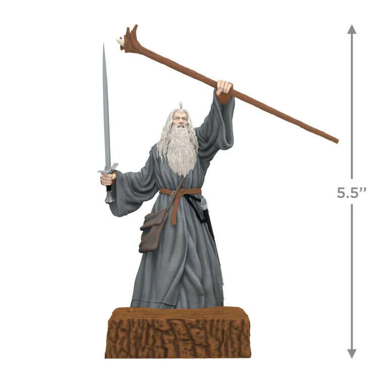 The Lord of the Rings™ Gandalf™ the Grey With Sound — 2025 Hallmark Keepsake Christmas Ornament - Image 6