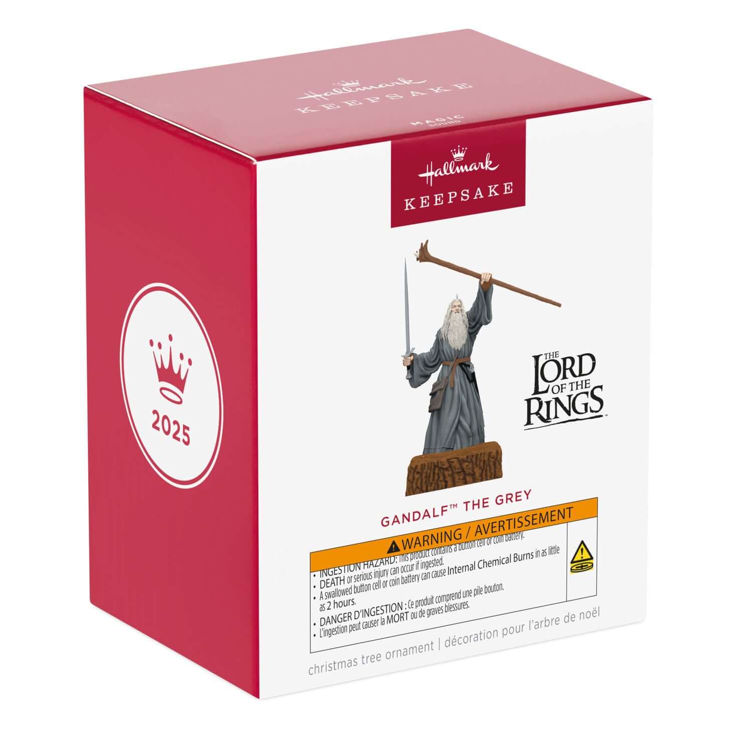 The Lord of the Rings™ Gandalf™ the Grey With Sound — 2025 Hallmark Keepsake Christmas Ornament - Image 7