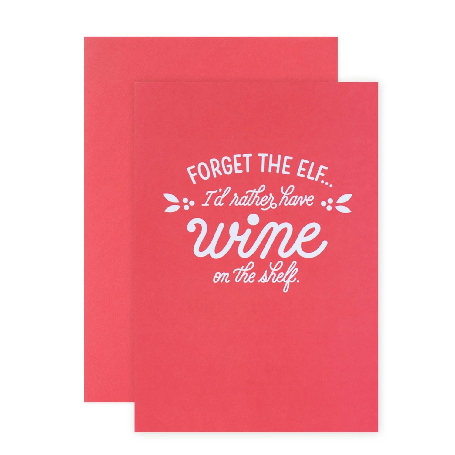 Hallmark Christmas Card - Wine On The Shelf - Image 3