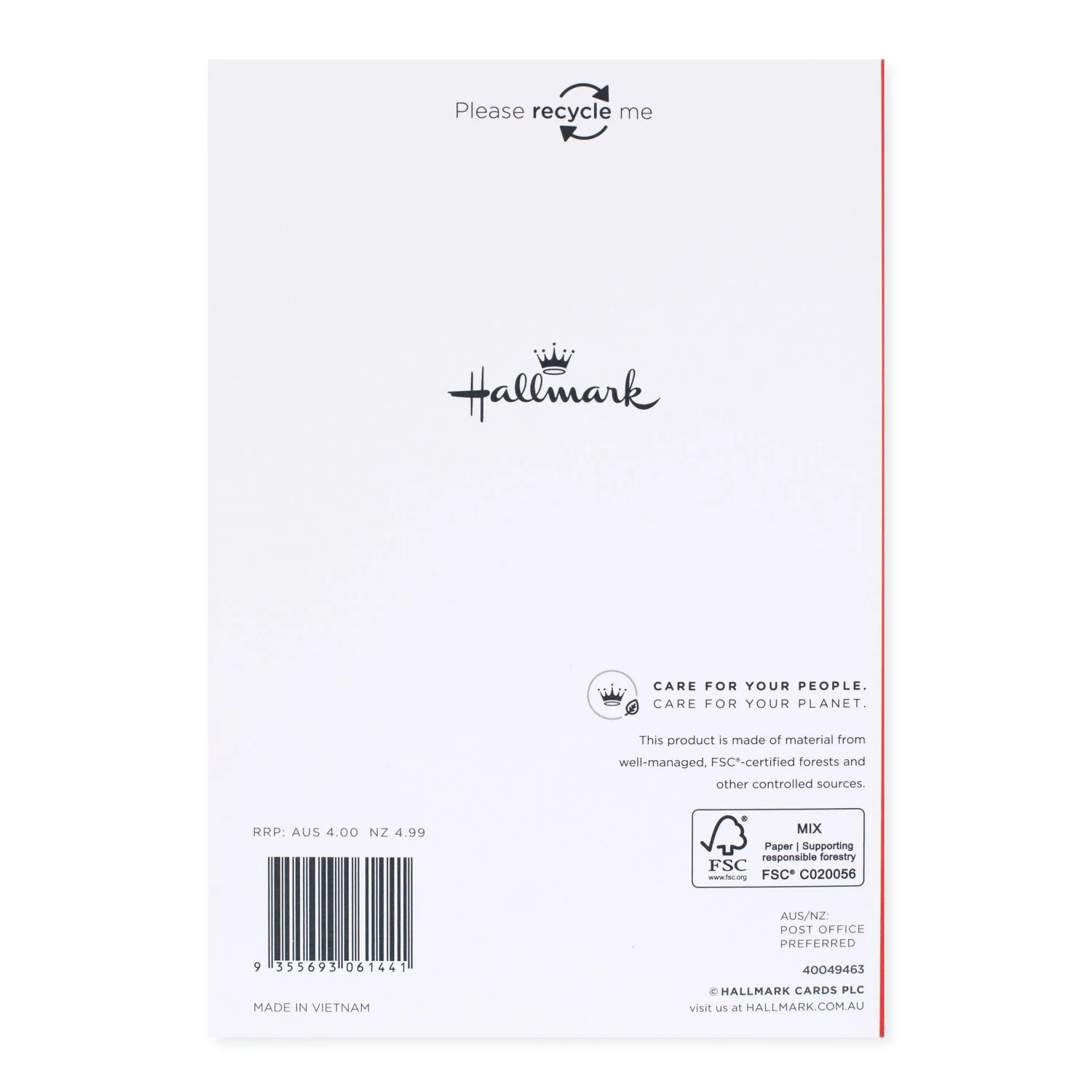 Hallmark Christmas Card - Wine On The Shelf - Image 4
