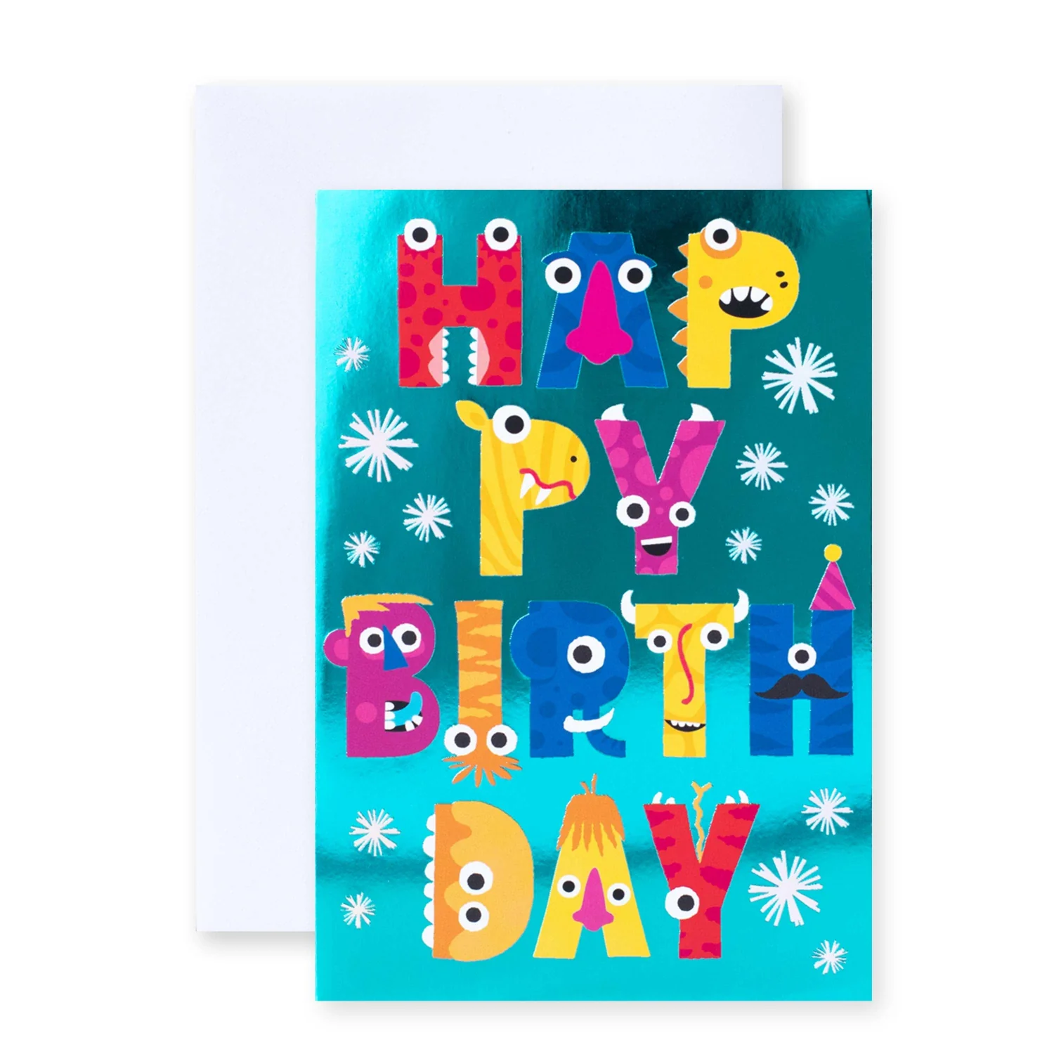 Hallmark Multipack of 12 Kids Birthday Cards - 2 designs, Fun Colourful Monsters! - Image 3