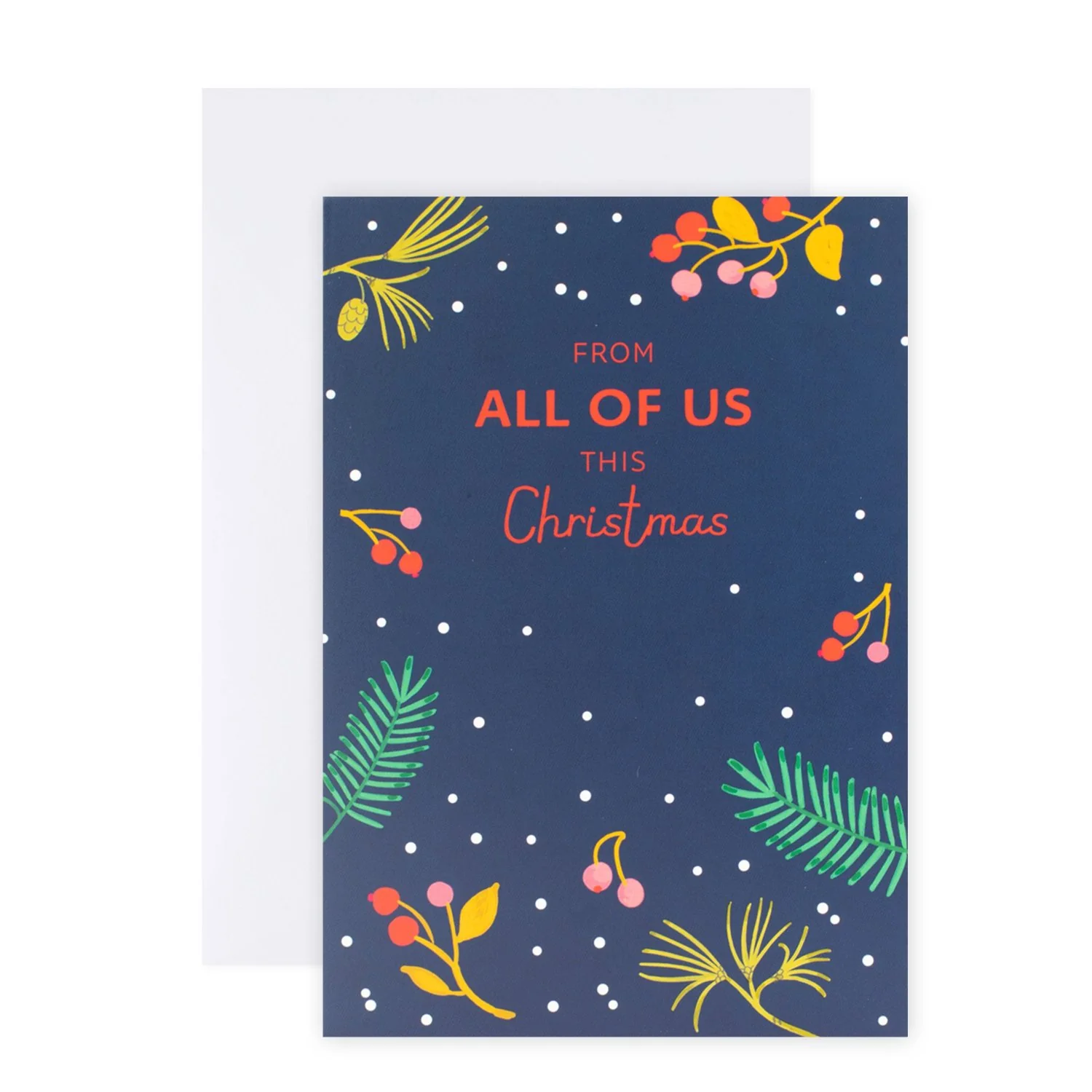 Hallmark Christmas Card From All Of Us - Happy & Bright - Image 3