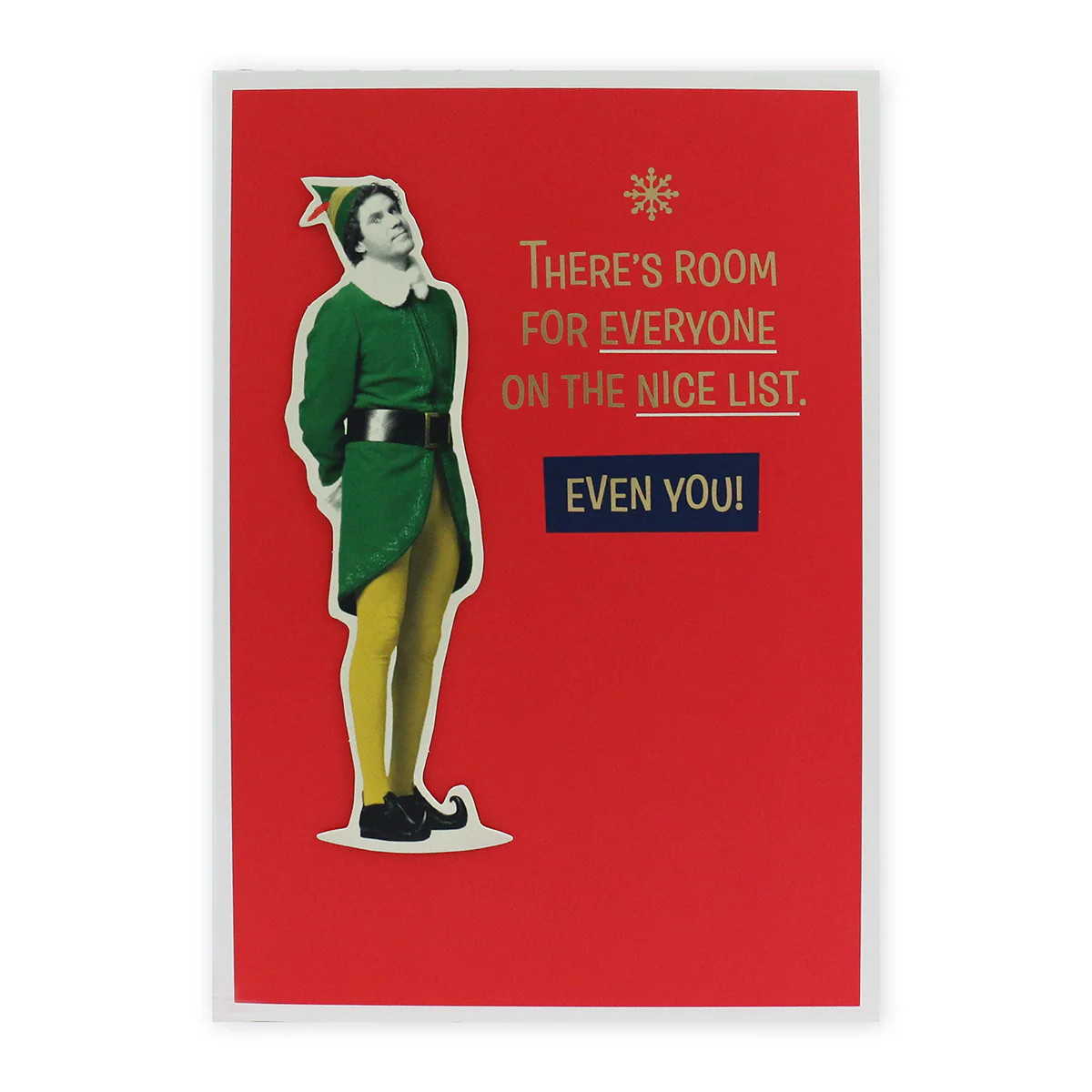 Hallmark Elf Christmas Card - Nice List