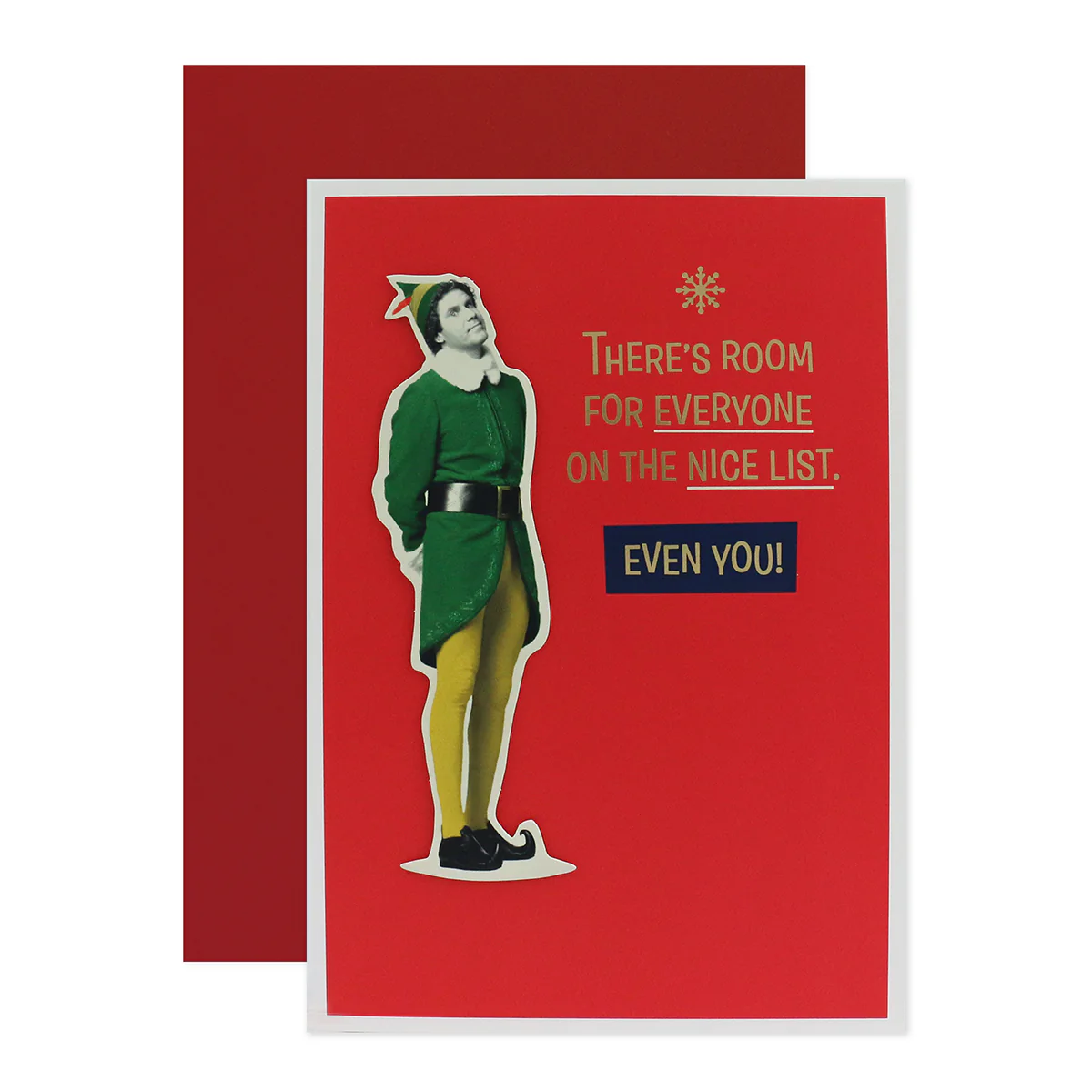 Hallmark Elf Christmas Card - Nice List - Image 3