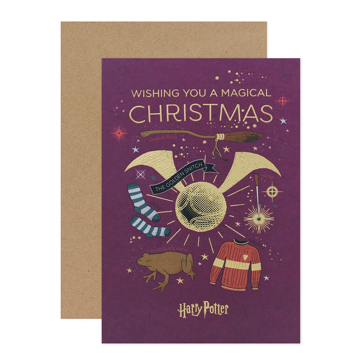 Hallmark Harry Potter Christmas Card - Magical - Image 3