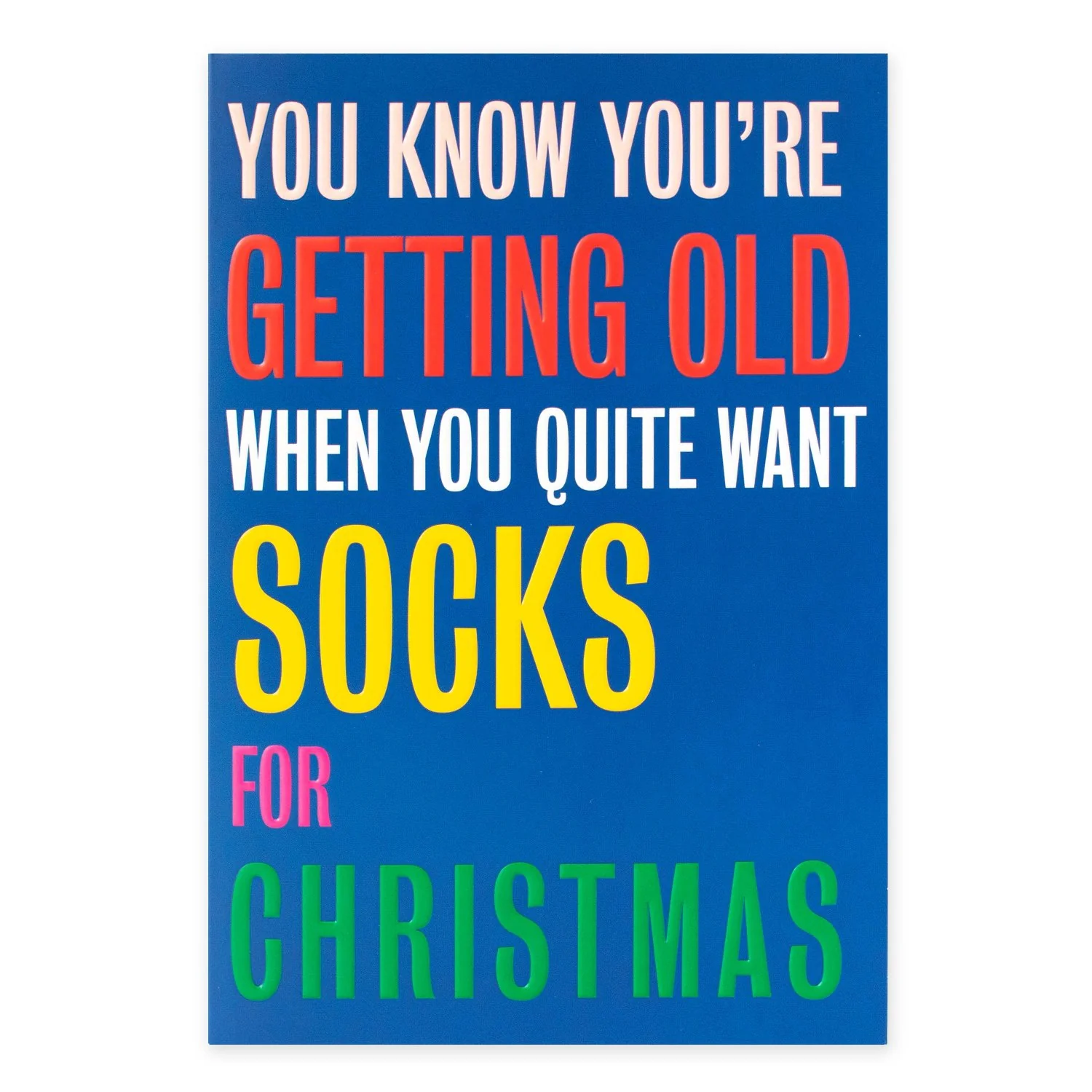 Hallmark Christmas Card - Socks