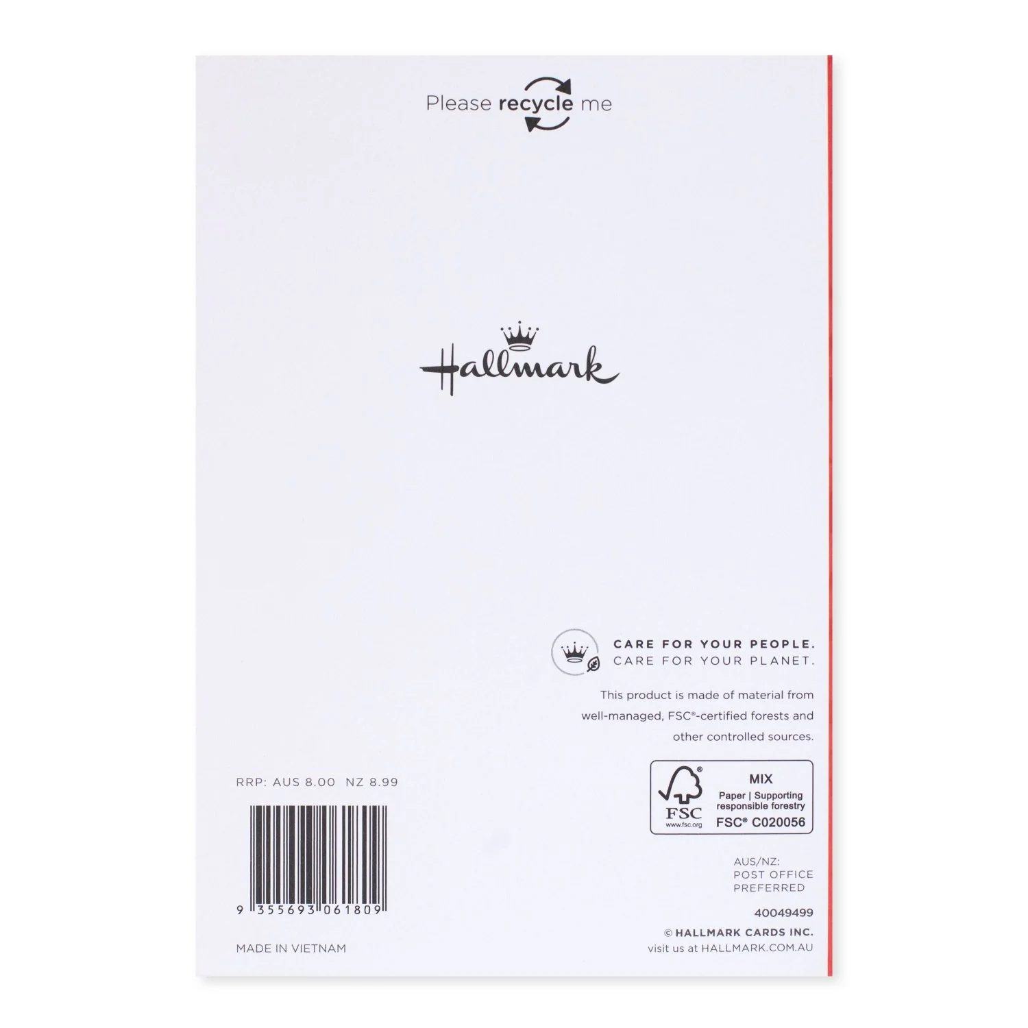 Hallmark Christmas Card - Little Reindeer - Image 4