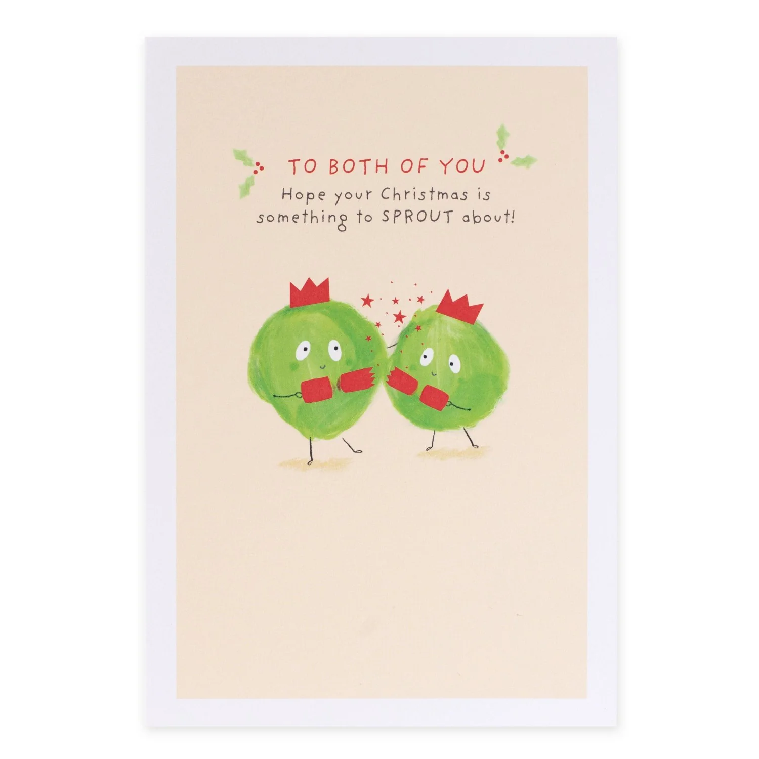 Hallmark Christmas Card For Both Of You - Brussel Sprouts