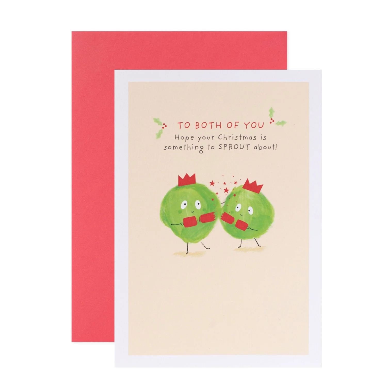 Hallmark Christmas Card For Both Of You - Brussel Sprouts - Image 3