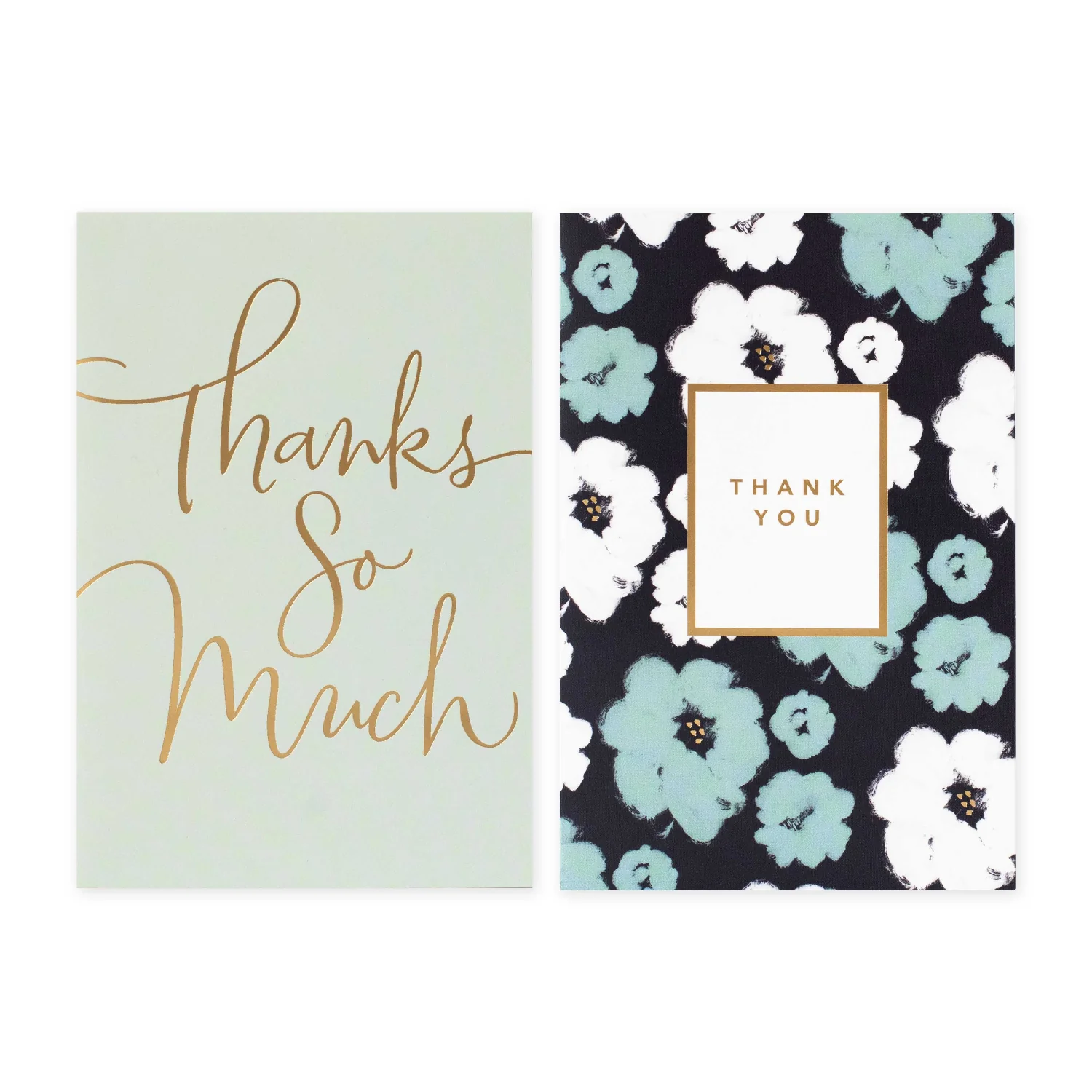 Hallmark Multipack of 12 Thank you Cards - 2 designs, Classic and Floral Thank You - Image 4