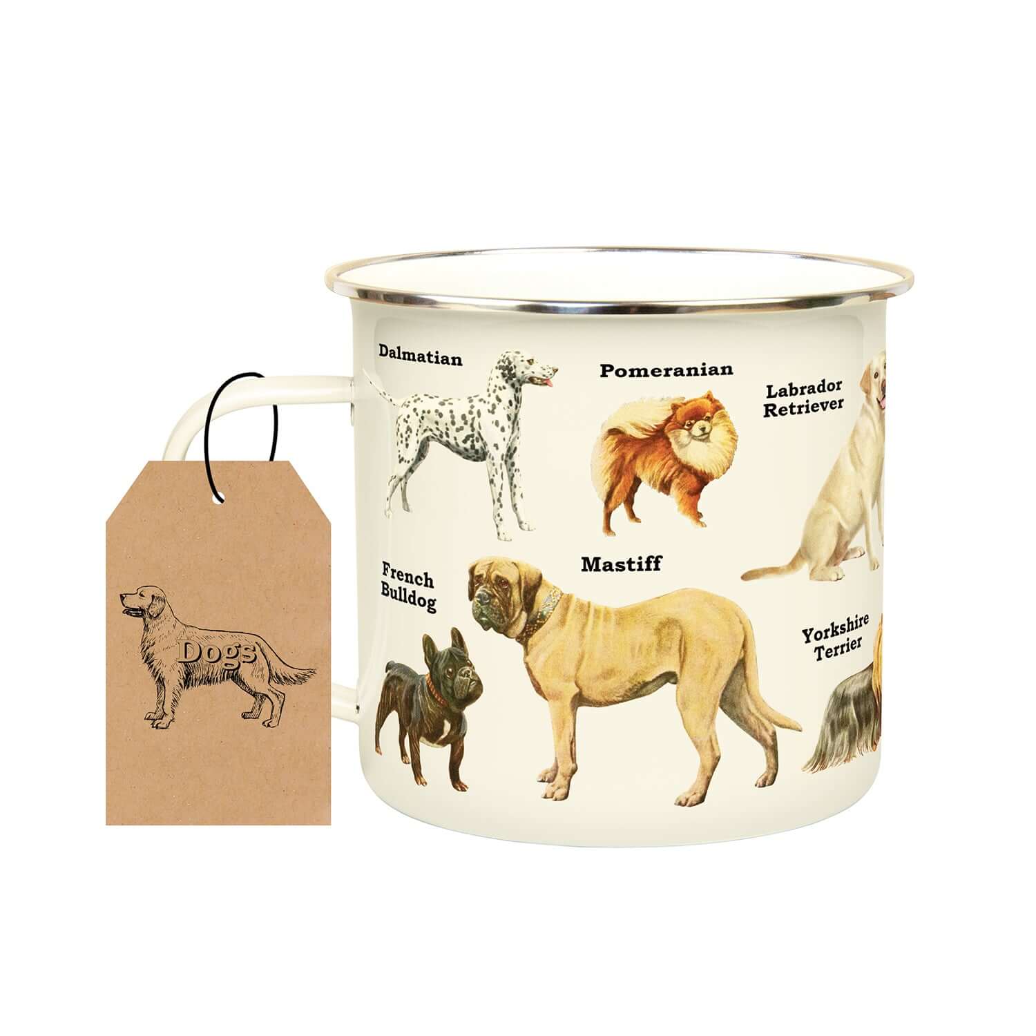 Gift Republic - Dogs - Enamel Mug