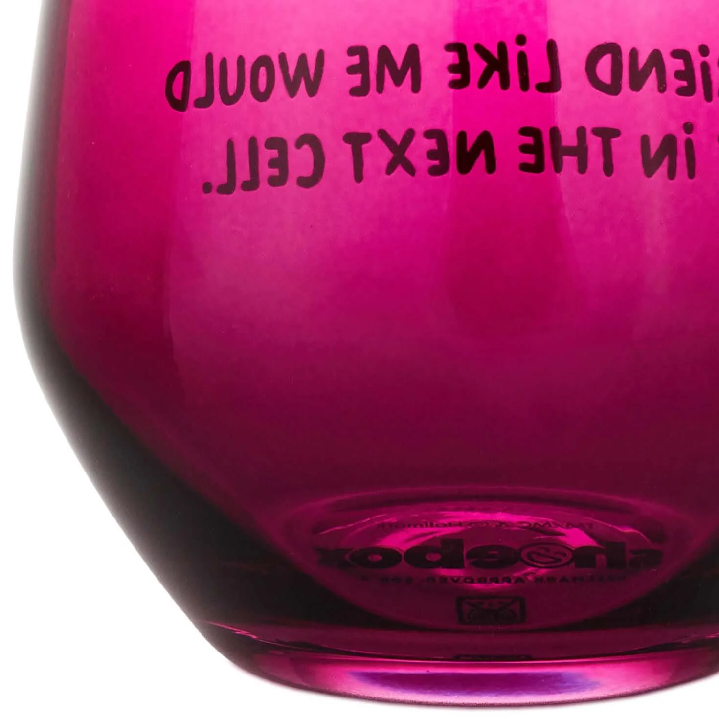 A Friend Like Me Funny Stemless Wine Glass, 15.5 oz. - Image 4