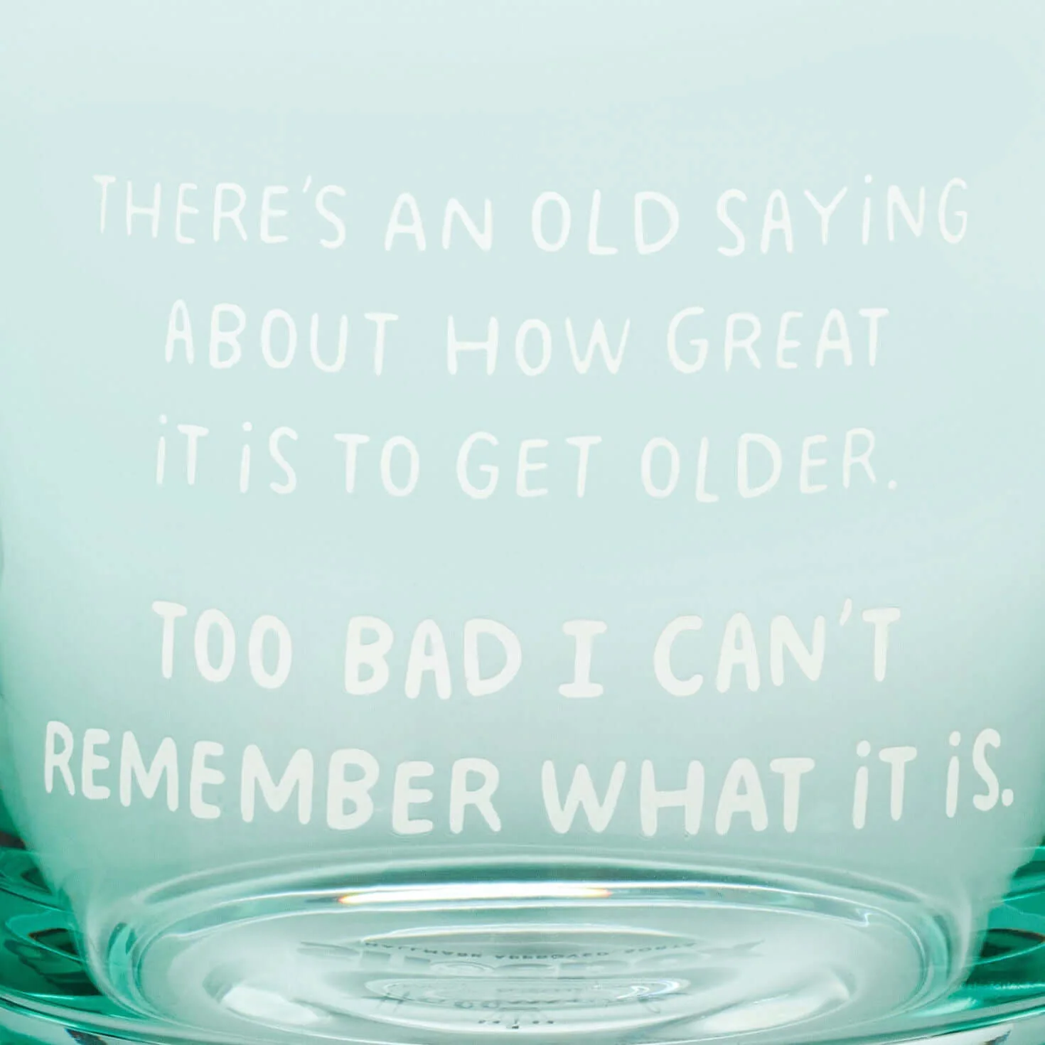 An Old Saying Funny Rocks Glass, 12 oz. - Image 3