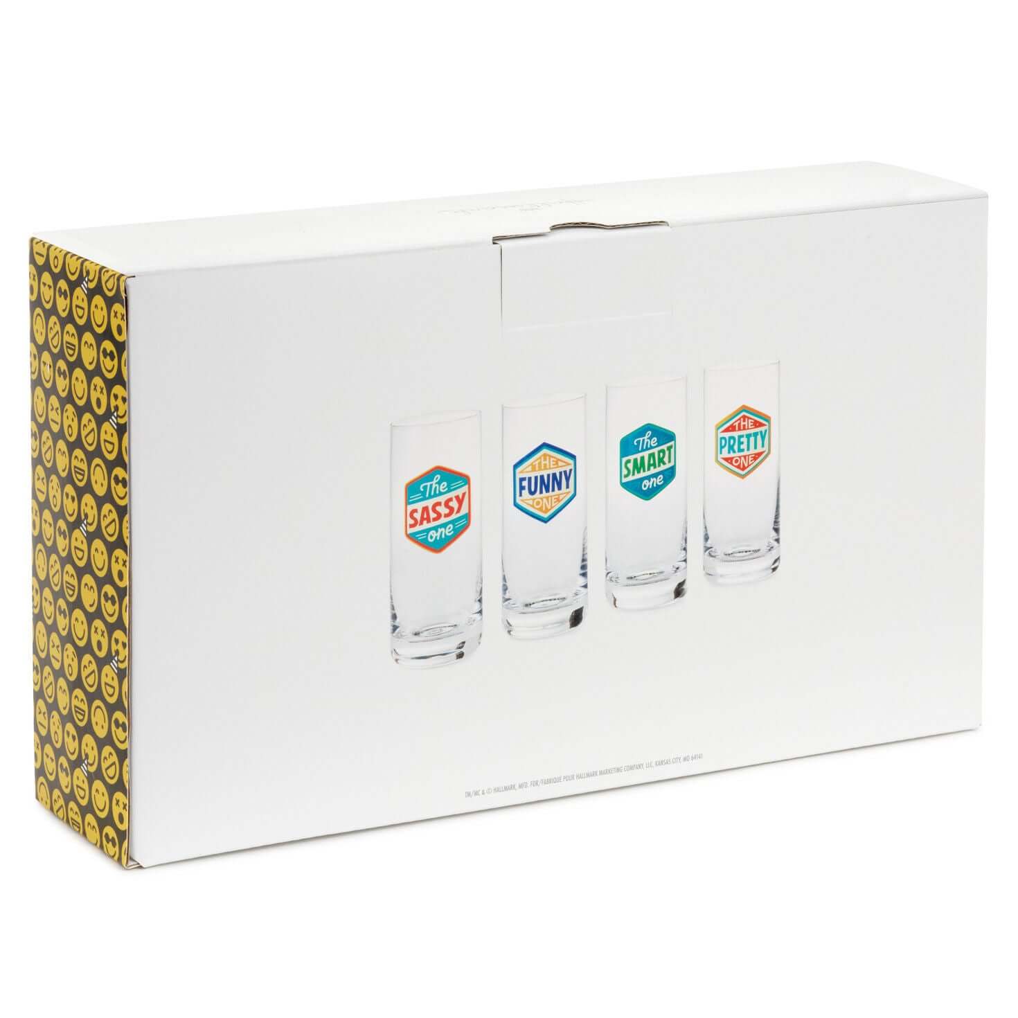 Badges of Honor Funny Drinking Glasses, Set of 4 - Image 4