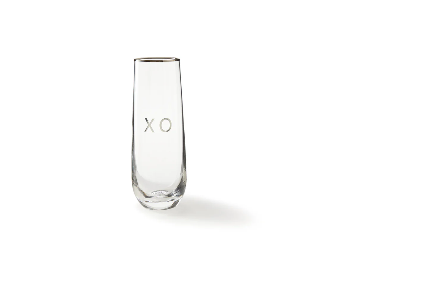 XO Stemless Champagne Flutes, Set of 2 - Image 4