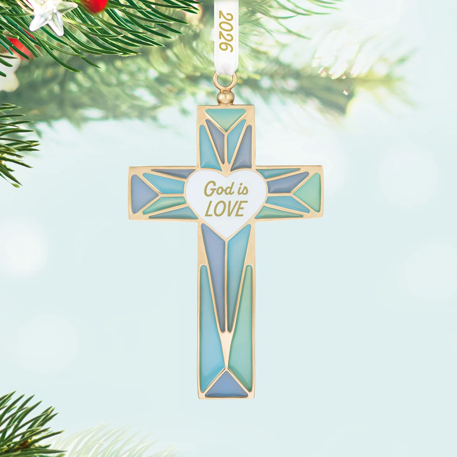 God is Love 2026, Metal — 2026 Hallmark Keepsake Christmas Ornament - Image 2